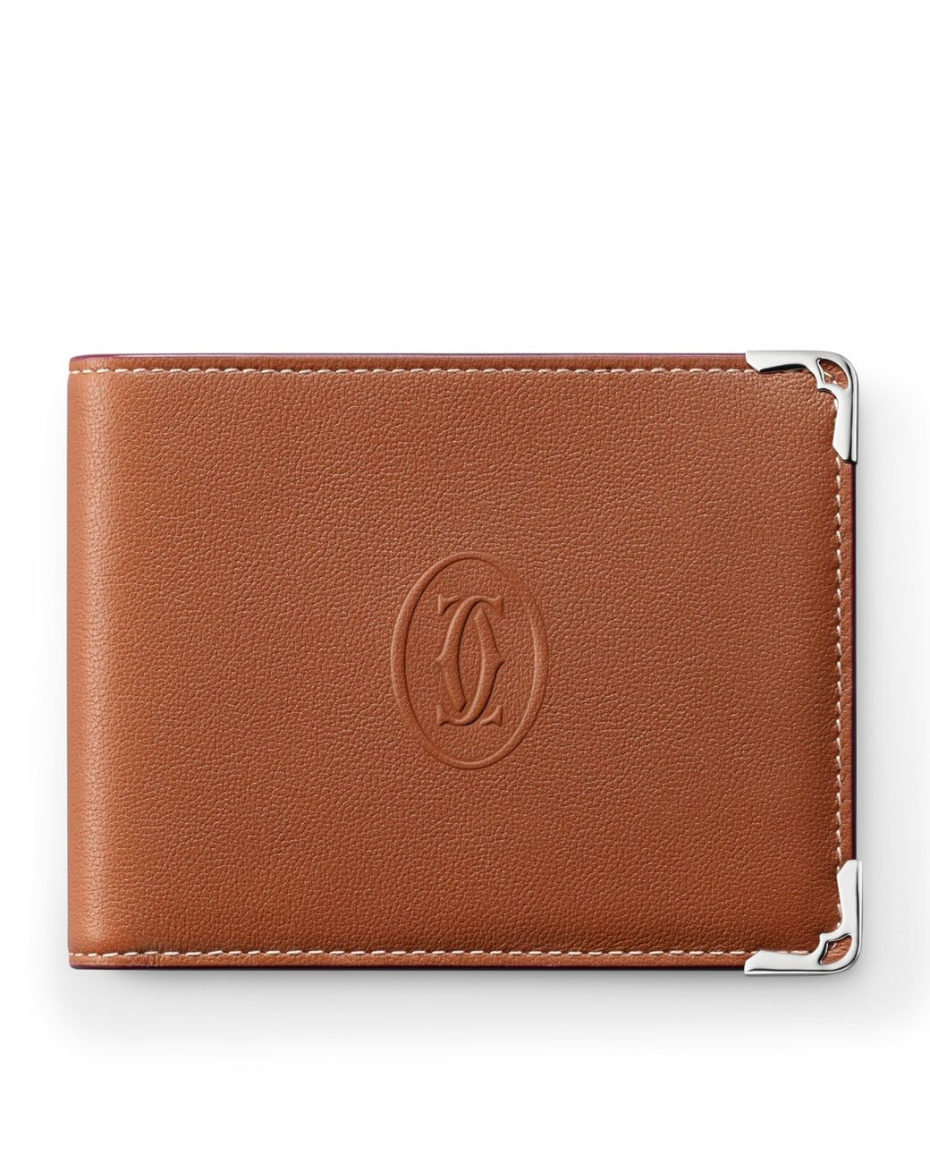 Cartier Brown Leather Must De Wallet for men