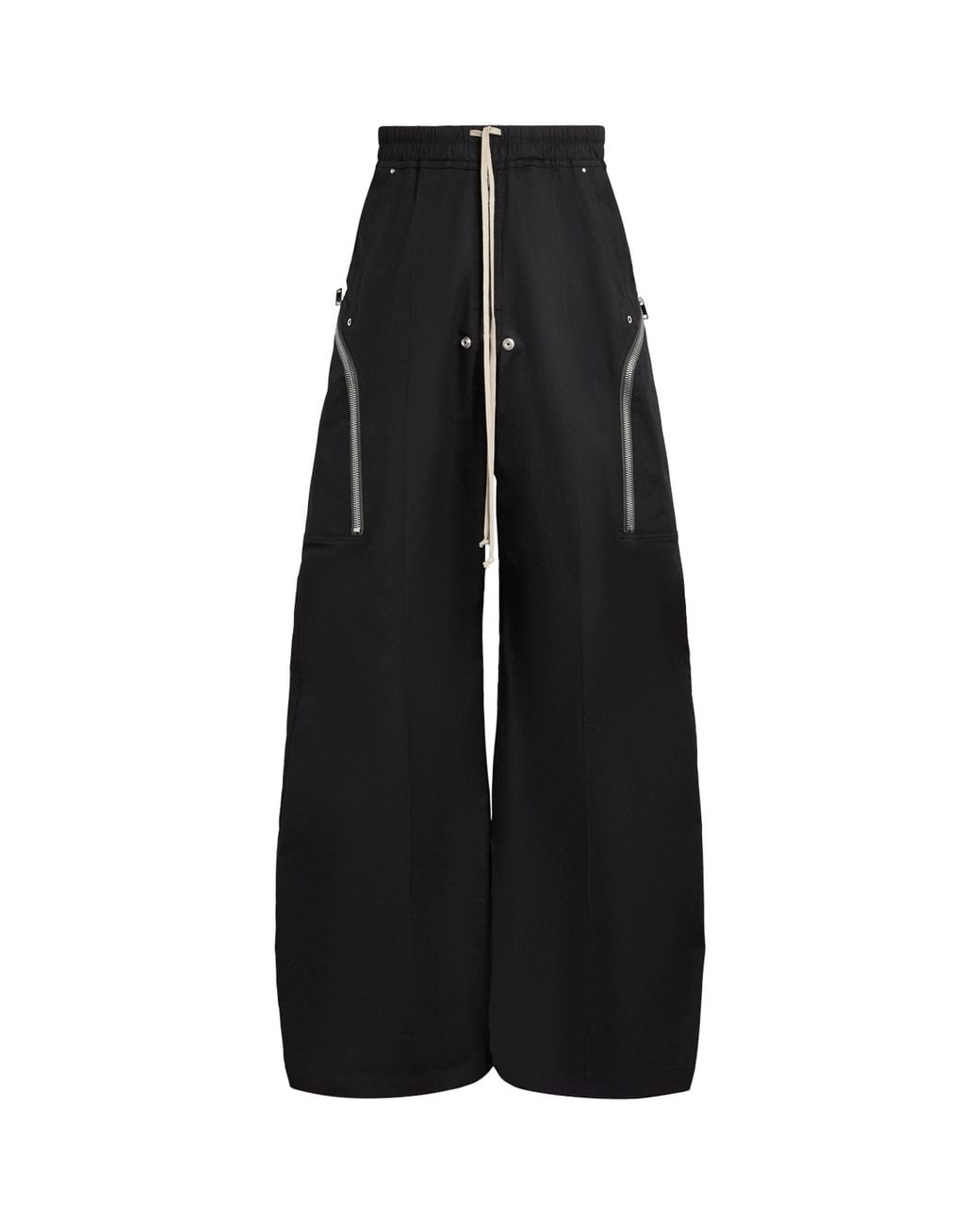 Rick Owens Black Stretch-Cotton Heizer Belas Cargo Trousers for men
