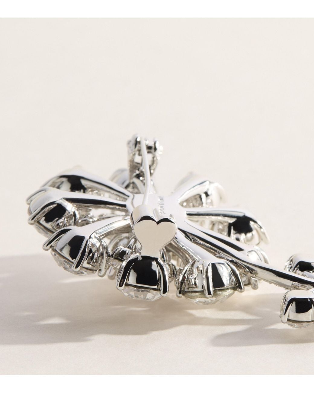 Self-Portrait Natural Crystal Flower Brooch