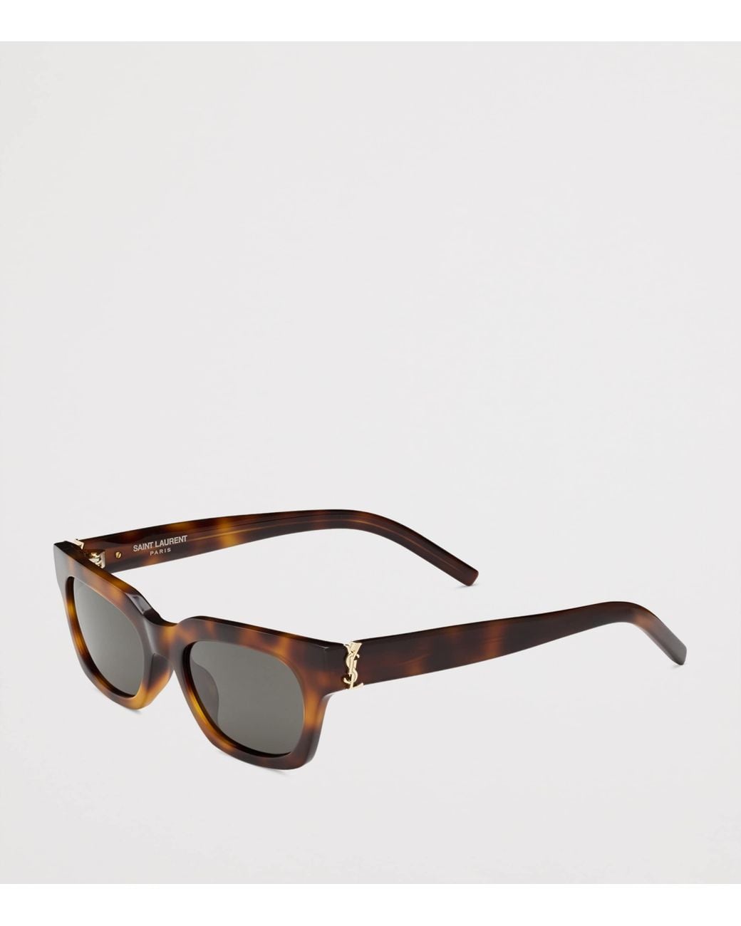 Saint Laurent Brown Rectangle Sunglasses