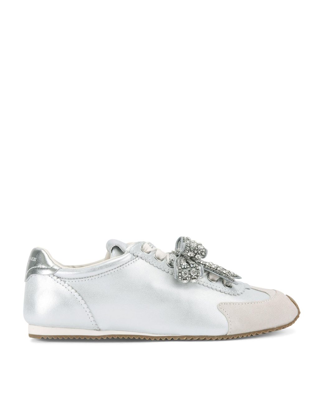 Kurt Geiger White Leather Islington Bow Sneakers