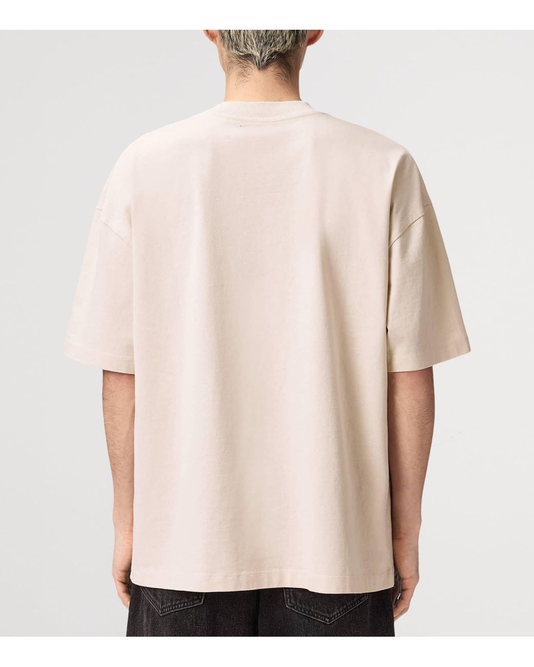 AllSaints White Organic Cotton Xander T-Shirt for men