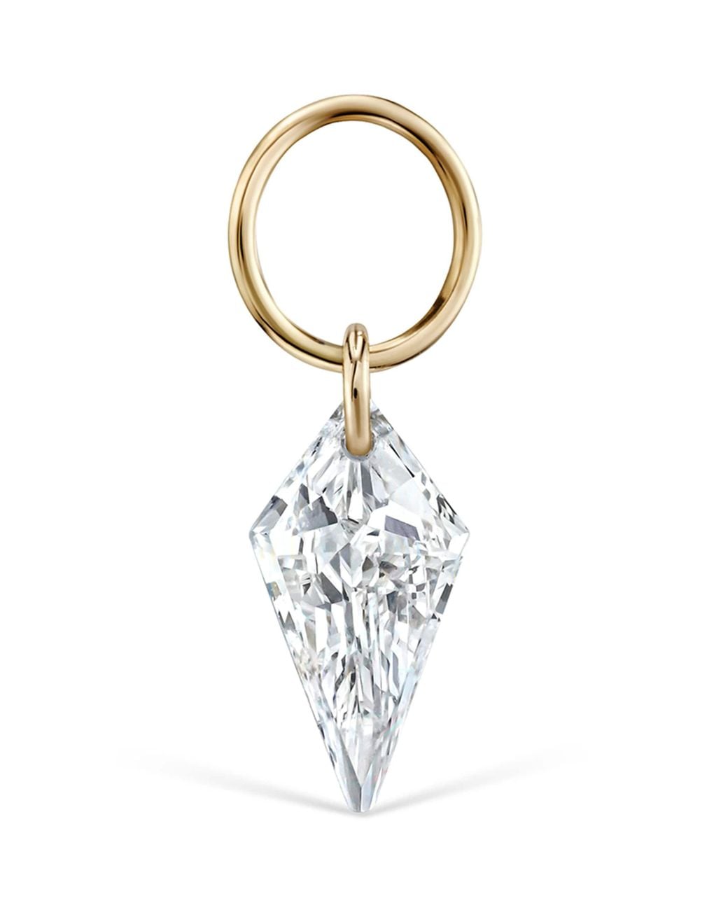 Maria Tash Metallic Silhouette Diamond Charm
