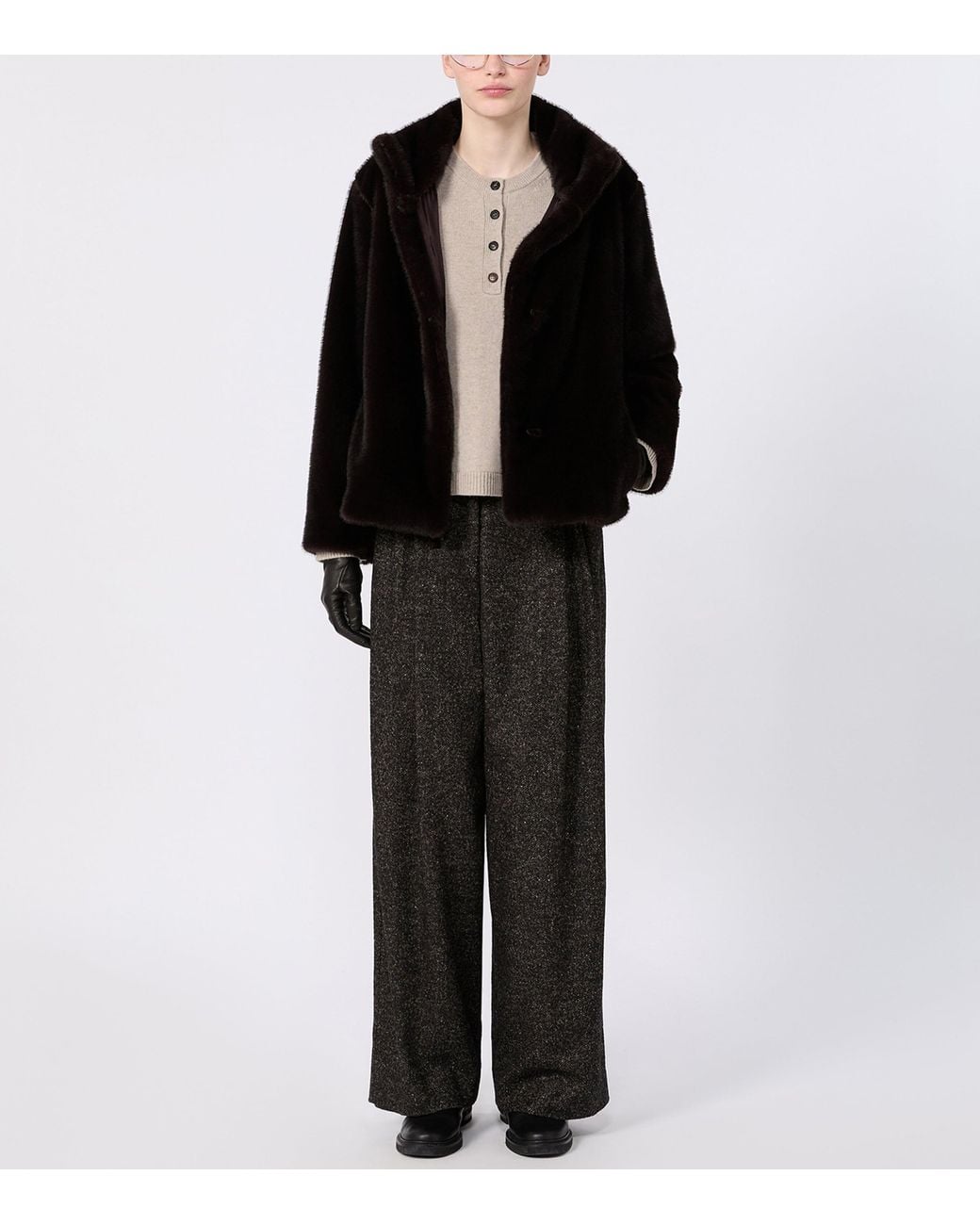 Max Mara White Wool-Cashmere Sweater