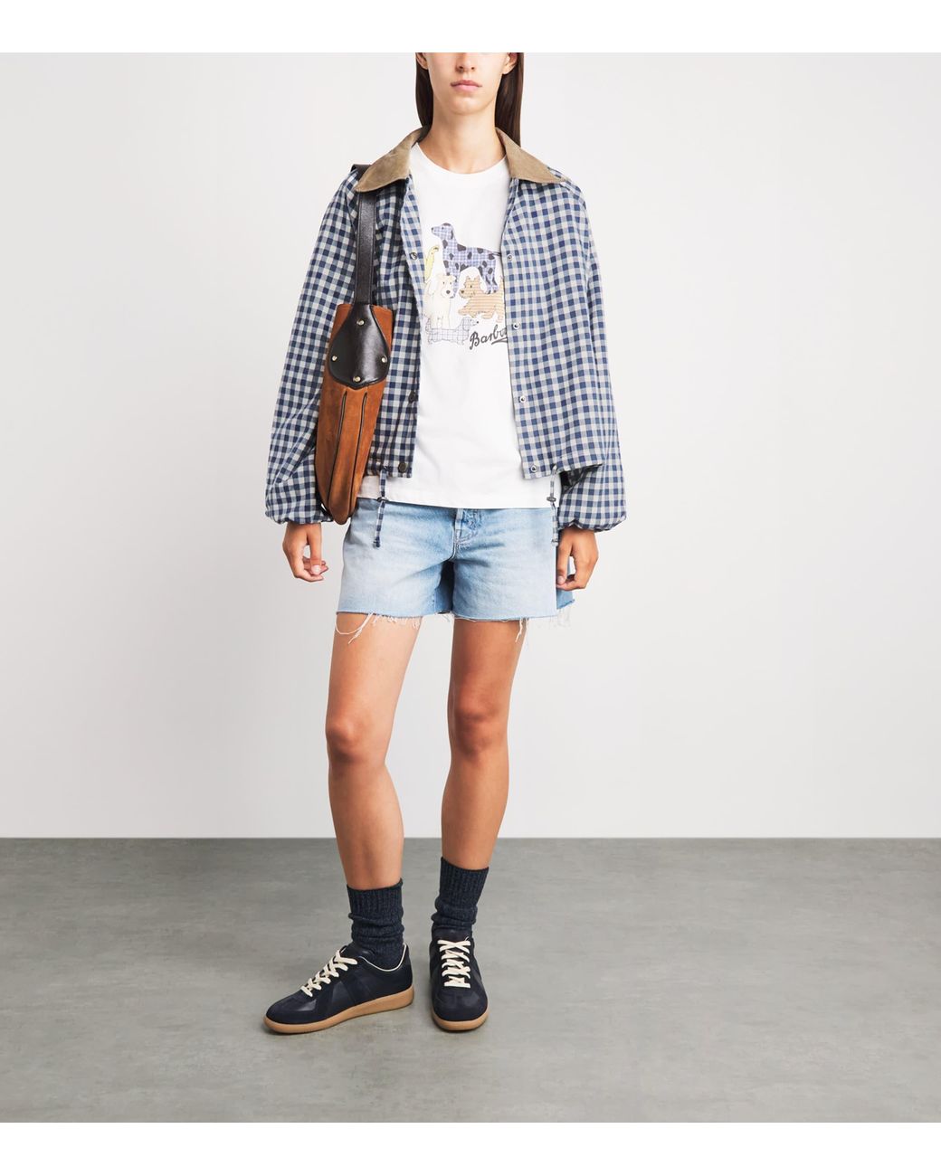 Barbour Blue Gingham Ovingham Jacket