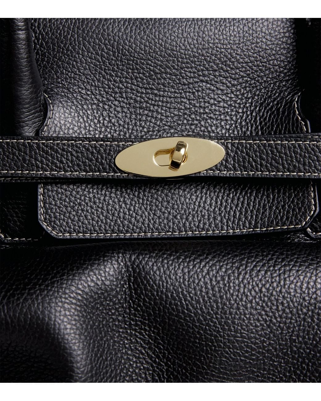 Eleventy Black Leather Tote Bag for men