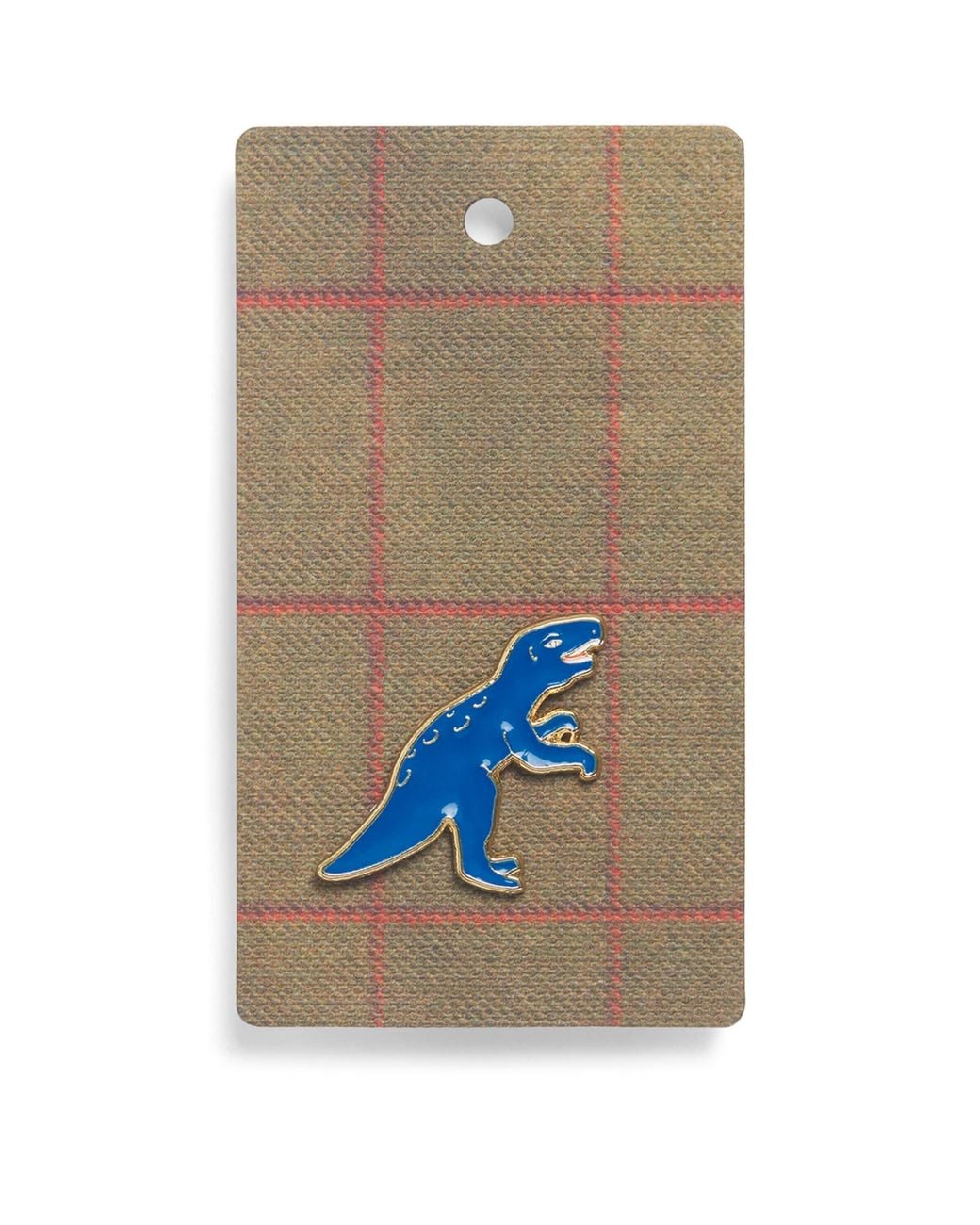 Barbour Blue X Paul Smith Dinosaur Pin Badge
