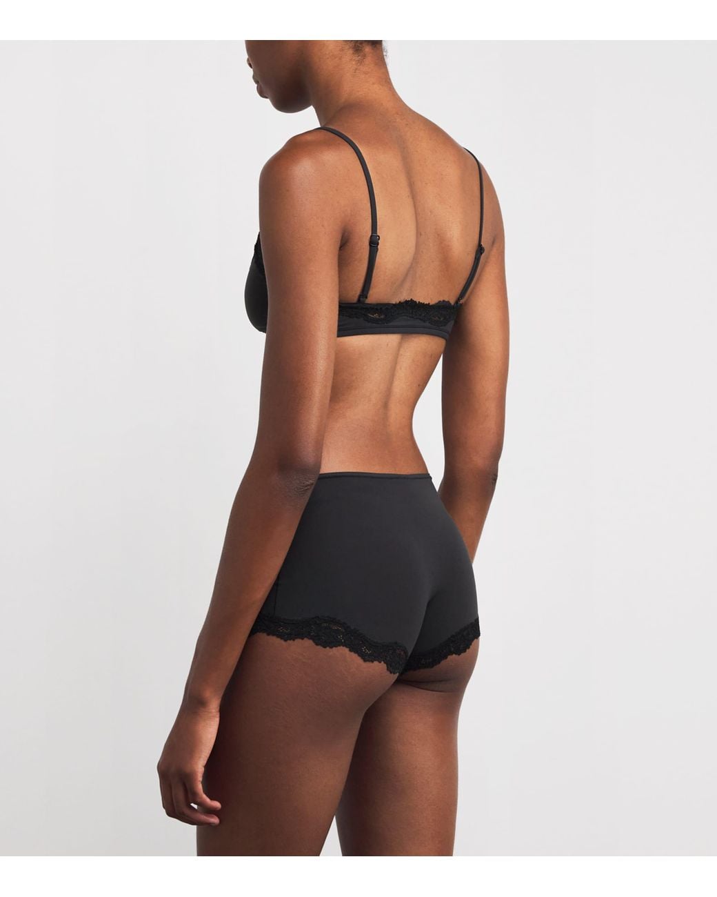 Skims Black Fits Everybody Scoop-Neck Bralette