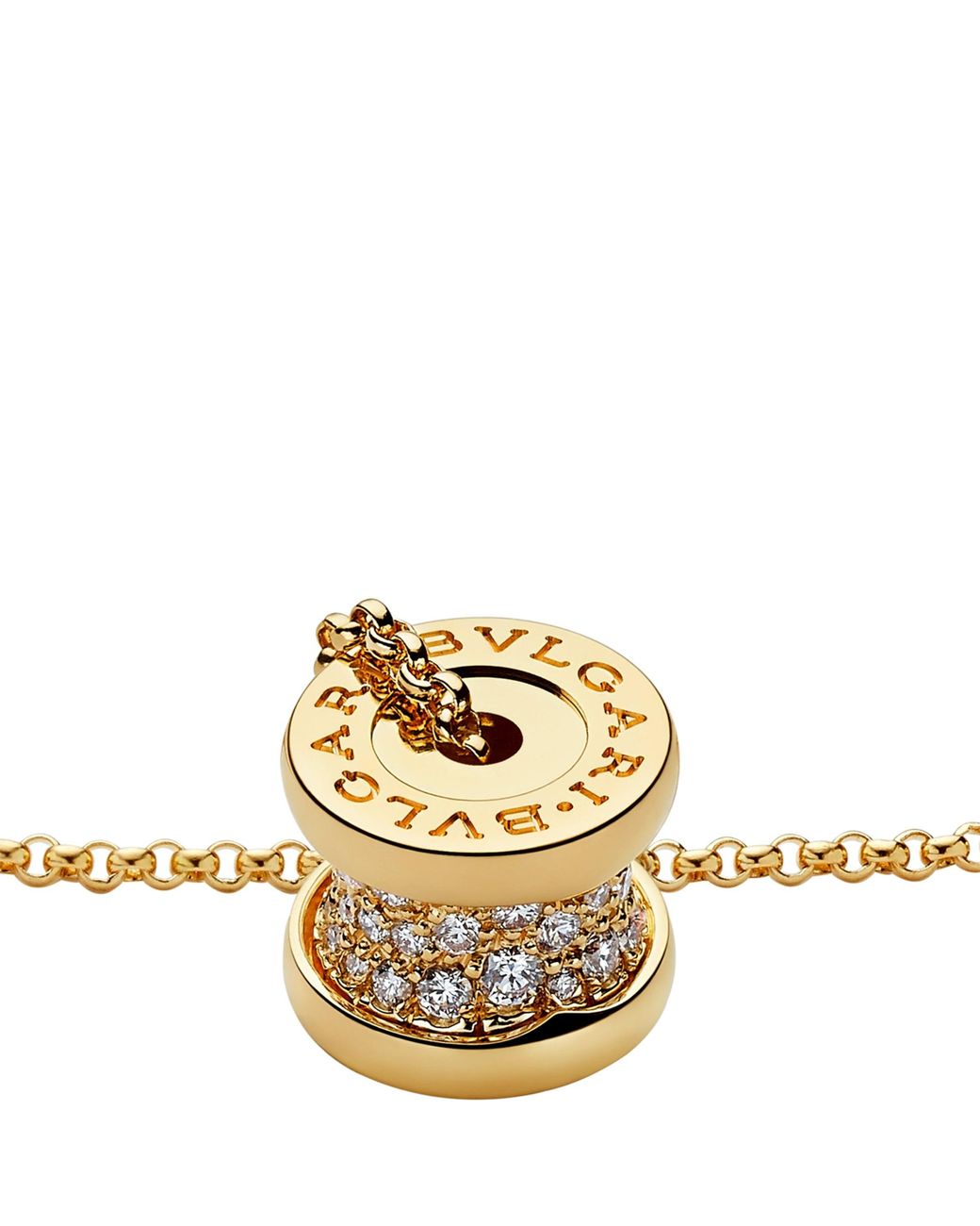 BVLGARI Metallic And Diamond B.Zero1 Necklace