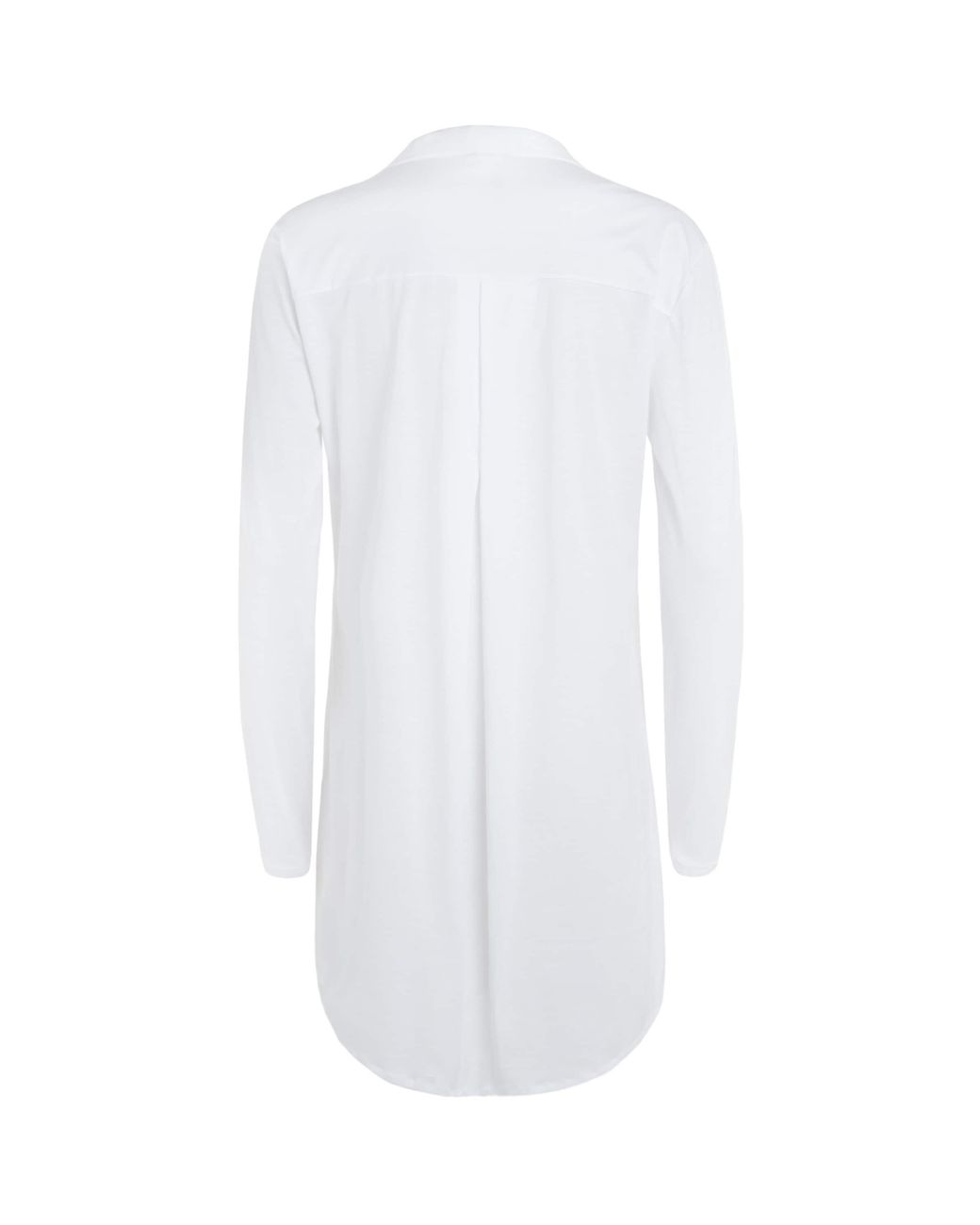 Hanro White Cotton Deluxe Boyfriend Nightshirt