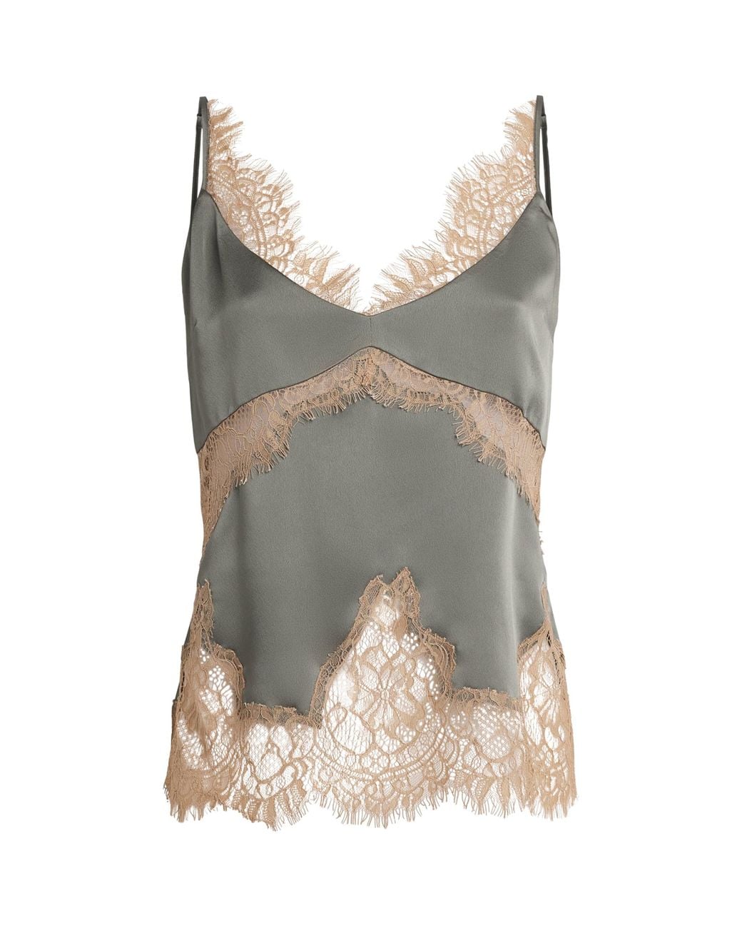 L'Agence Gray 'Agence Lace-Trim Cami Top