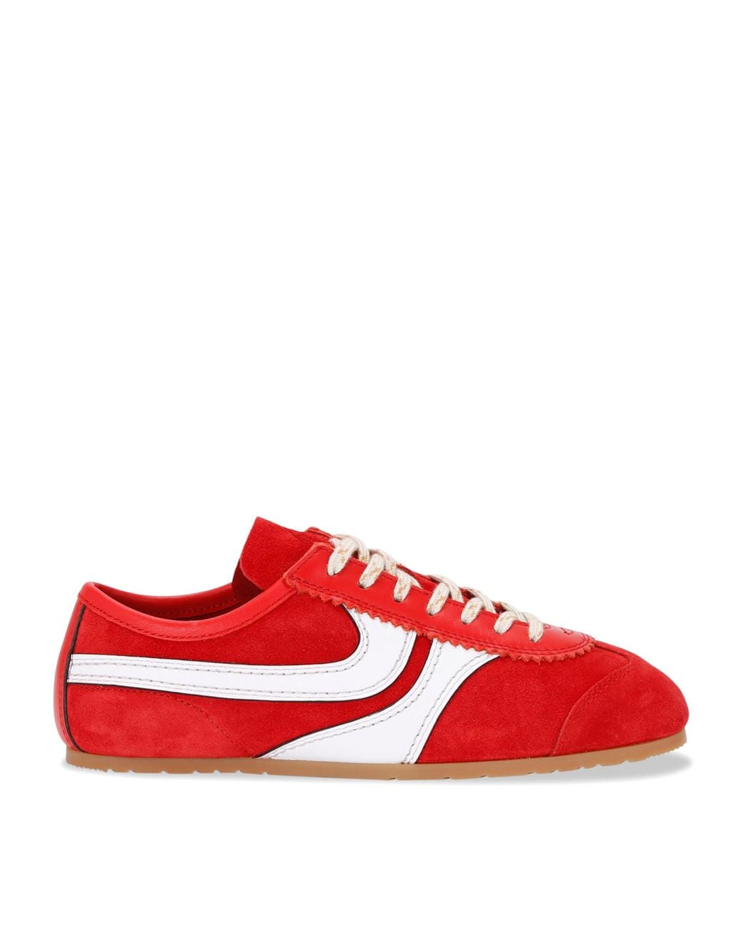 Dries Van Noten Red Suede Dustin Sneakers