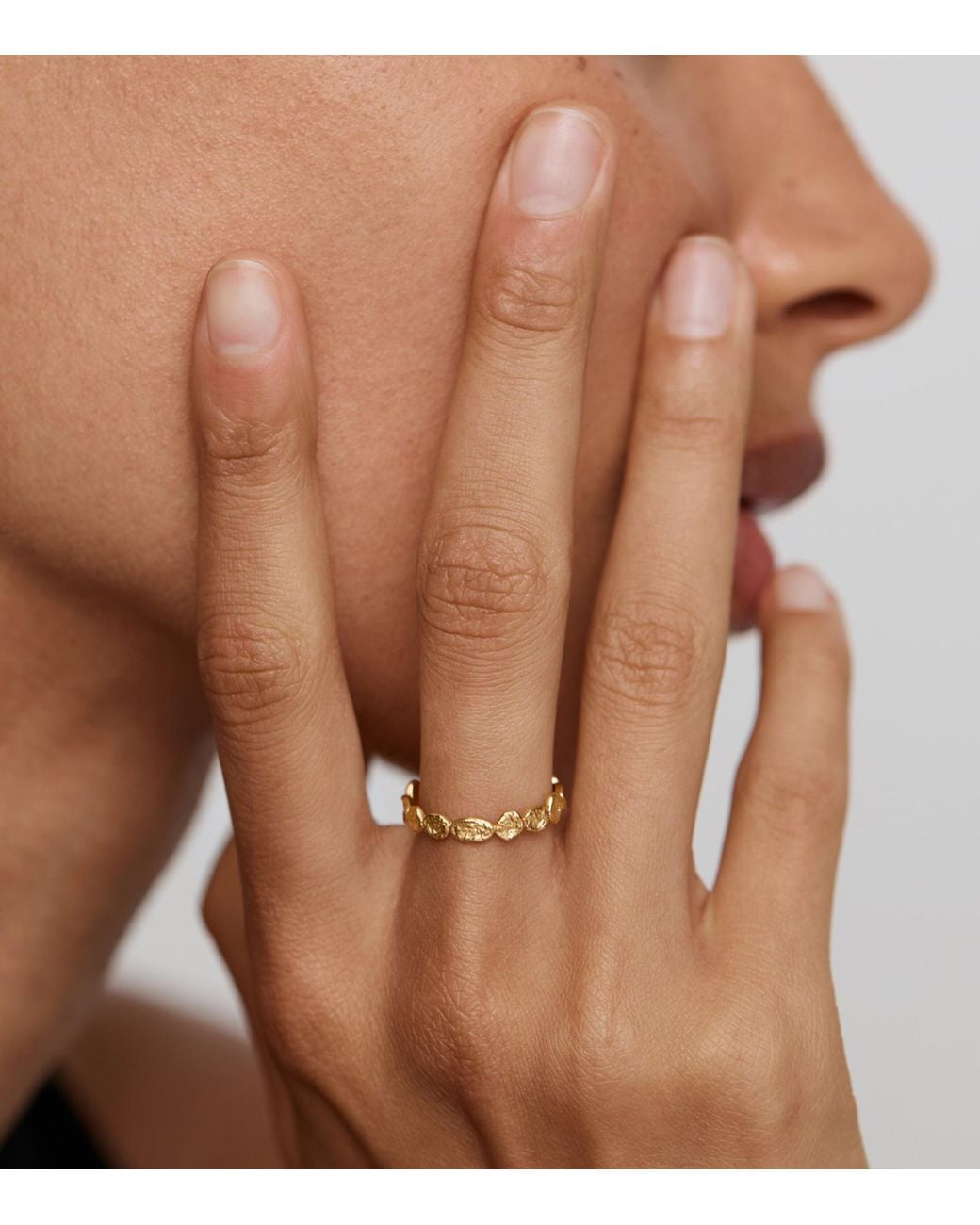Monica Vinader Metallic Capri Mini Stacking Ring
