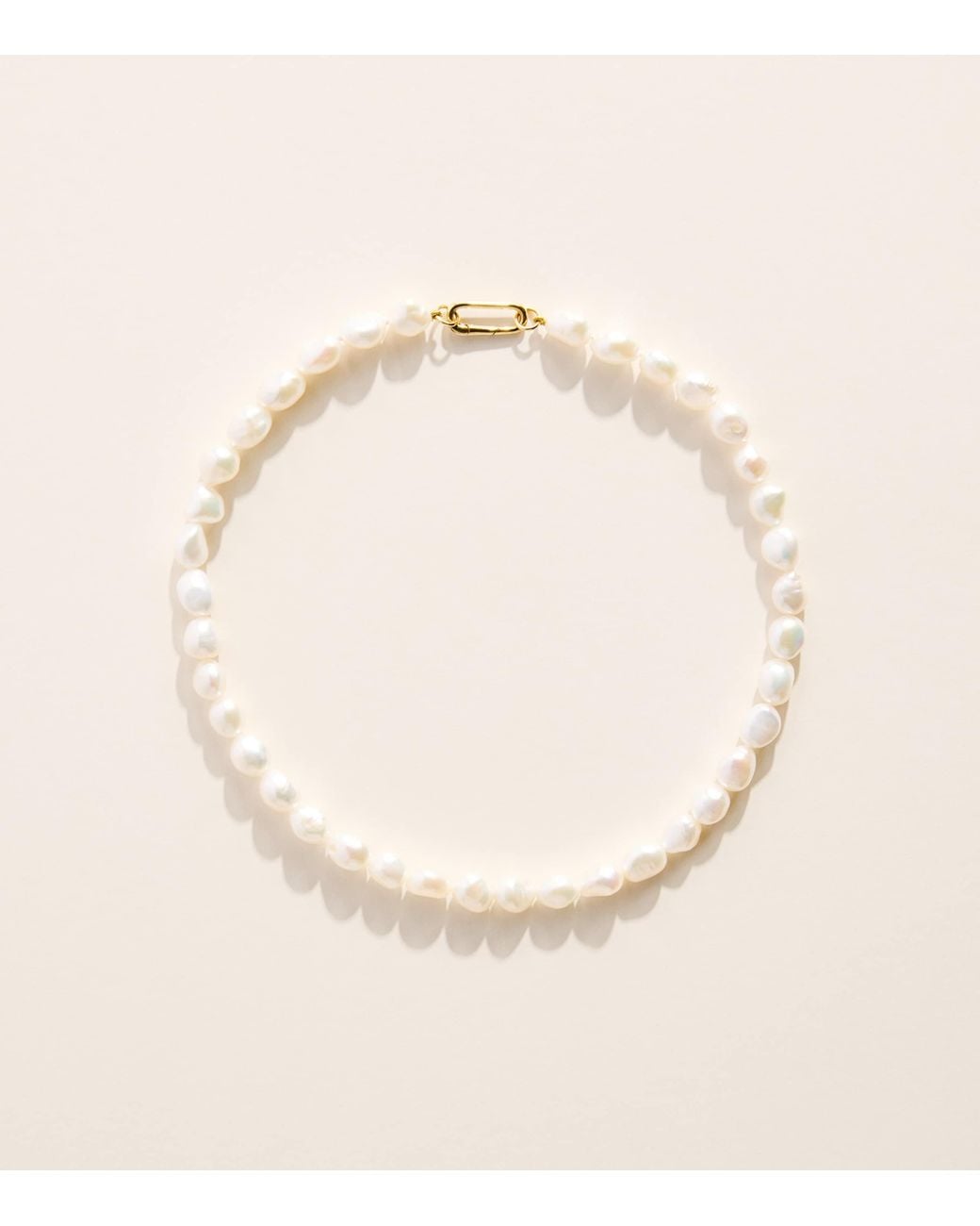 Rosa De La Cruz Natural Baroque Freshwater Pearl Choker