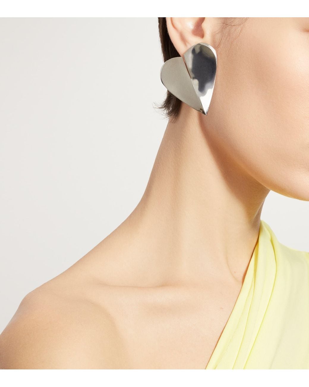 Alaïa Gray Le Coeur Stud Earrings