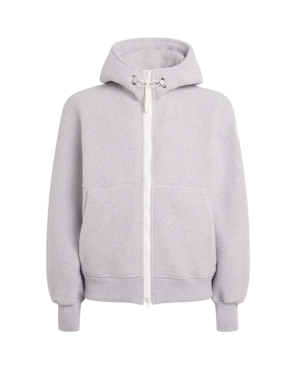 Canada Goose Gray Wool-Blend Chilliwack Zip-Up Hoodie for men