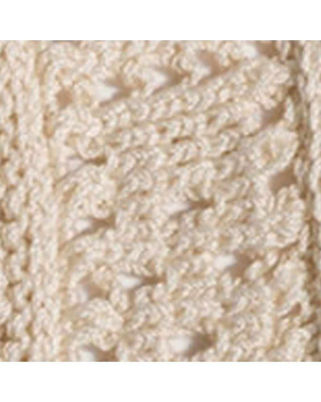 Miu Miu Natural Crochet Bow Hair Clip