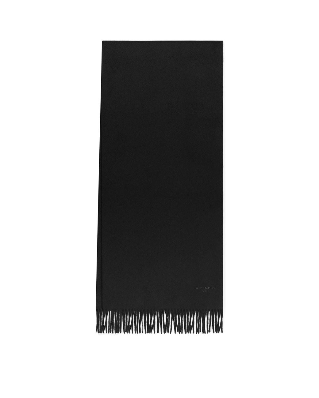 Givenchy Black Cashmere Logo Scarf for men