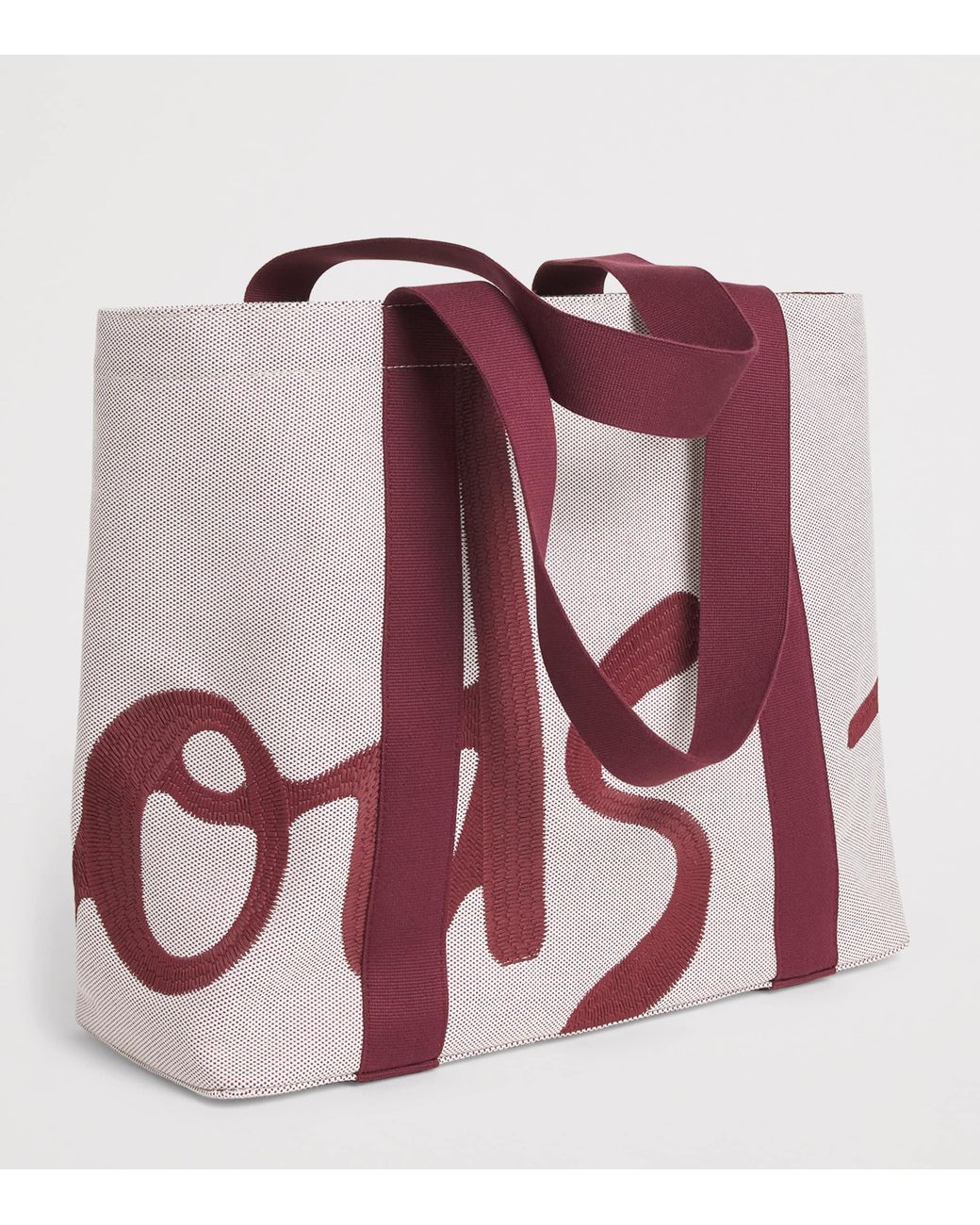 Harrods Purple Medium Logo Tote Bag