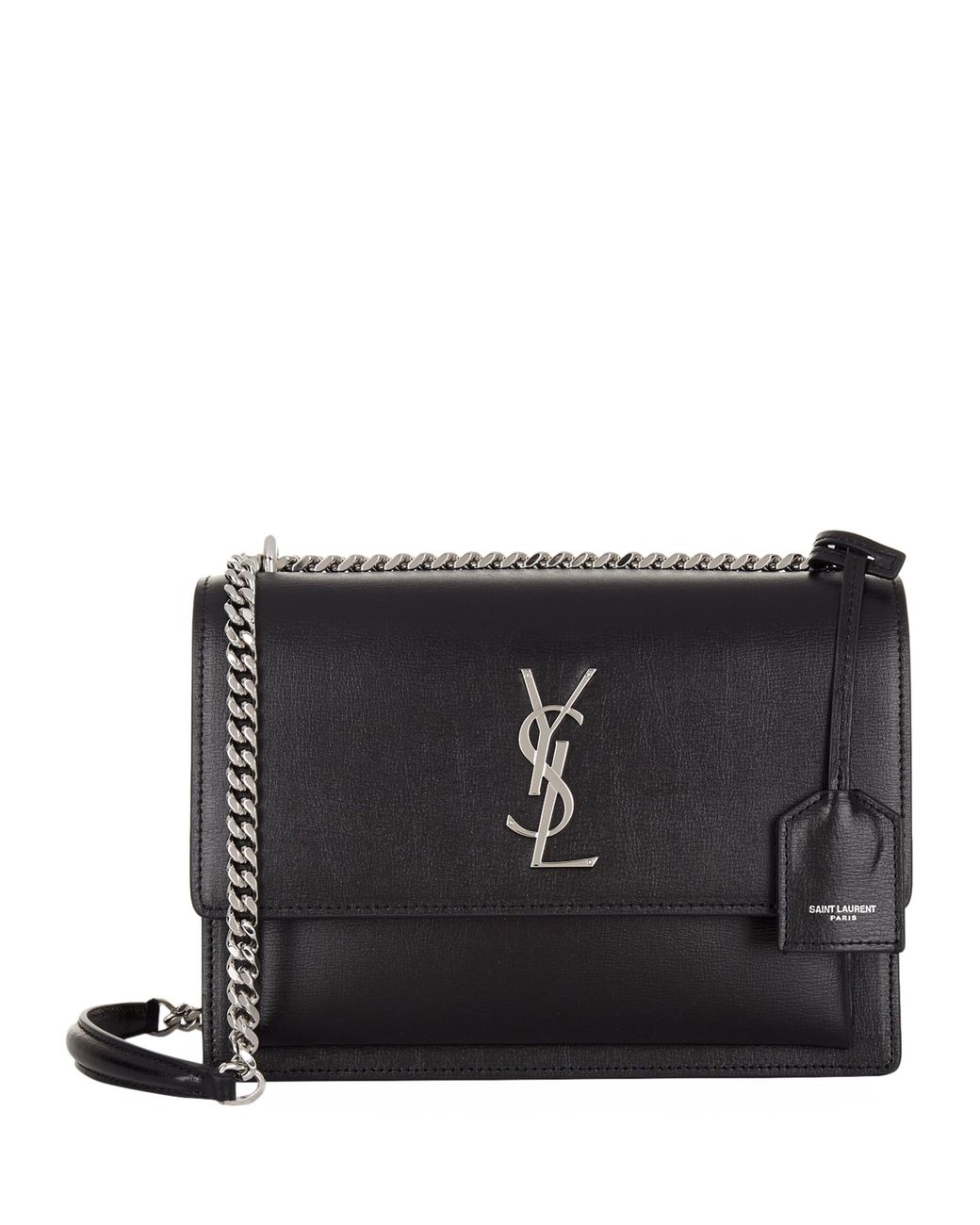 Saint Laurent Black Medium Sunset Shoulder Bag
