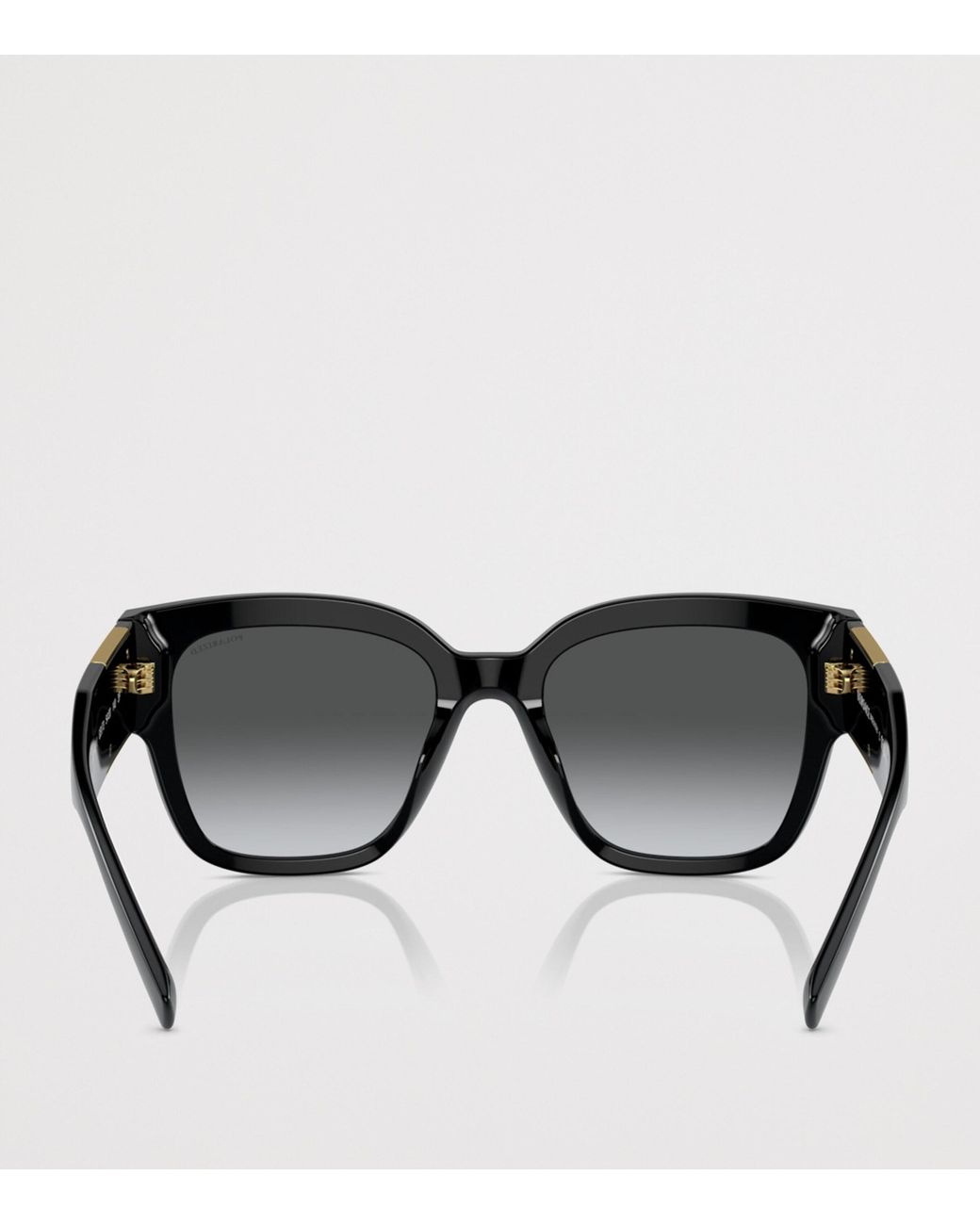 Versace Black Acetate Pillow Sunglasses