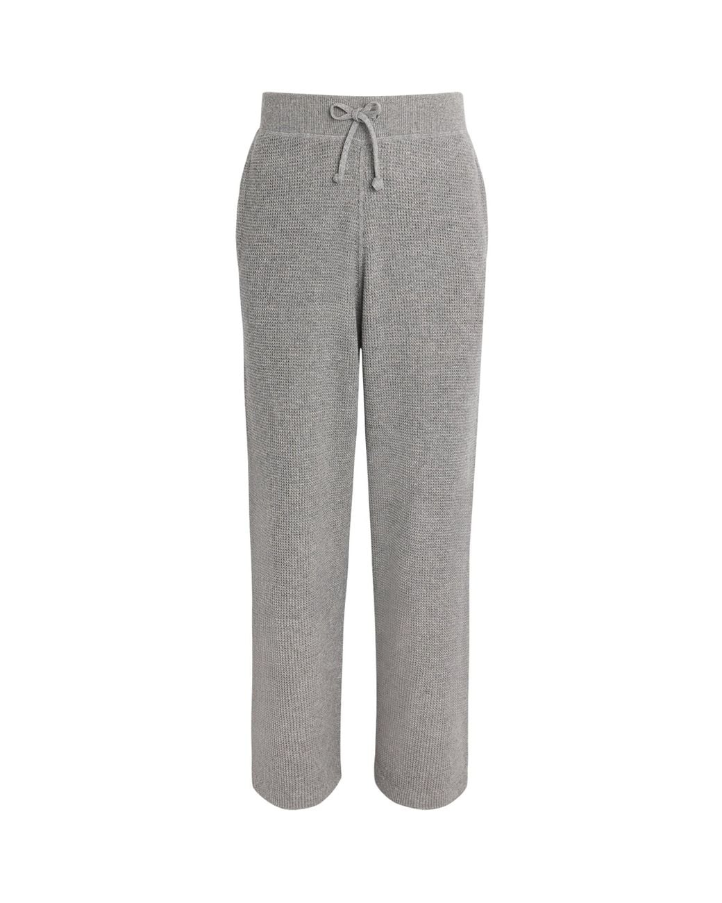 Polo Ralph Lauren Gray Wool-Cotton Waffle Knit Sweatpants for men