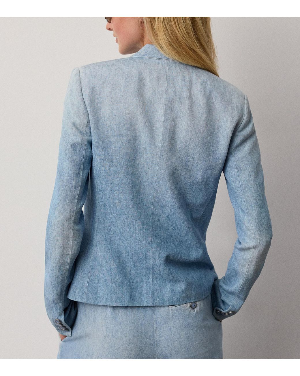 Ralph Lauren Blue Lochlan Denim Blazer