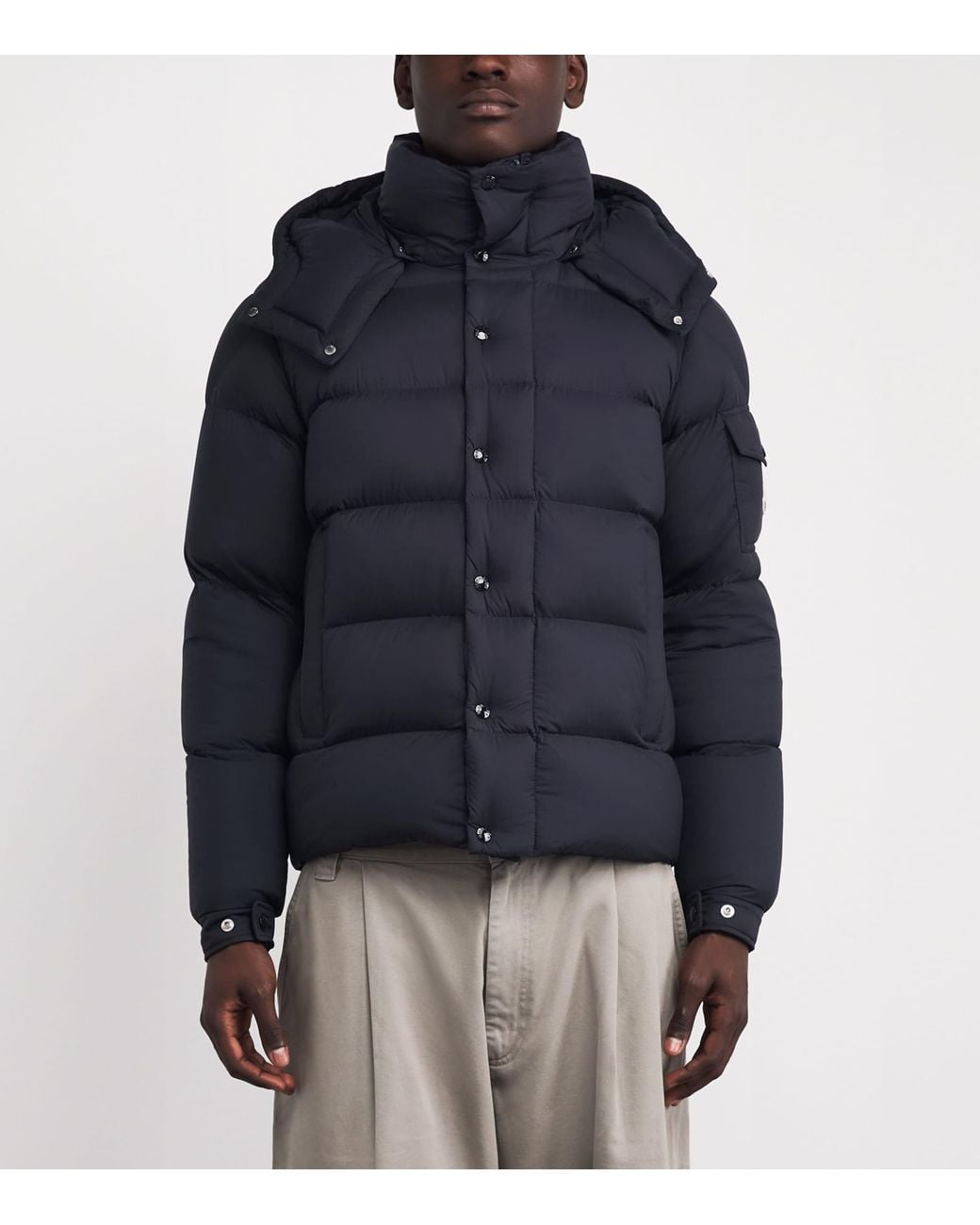 Moncler Blue Down Maya Puffer Jacket for men
