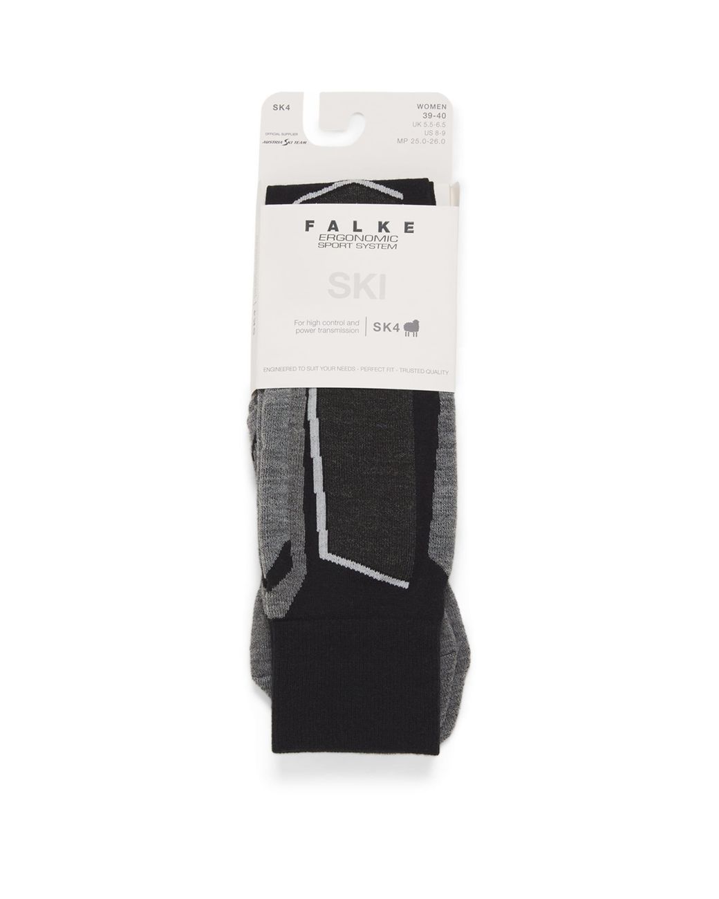 Falke White Sk4 Skiing Socks