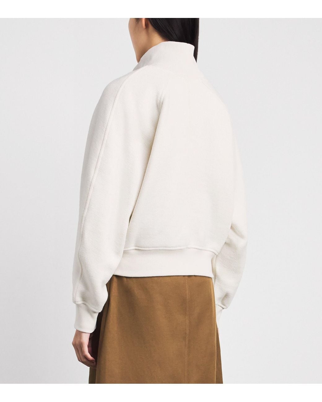 Polo Ralph Lauren White Wool-Blend Knitted Track Jacket
