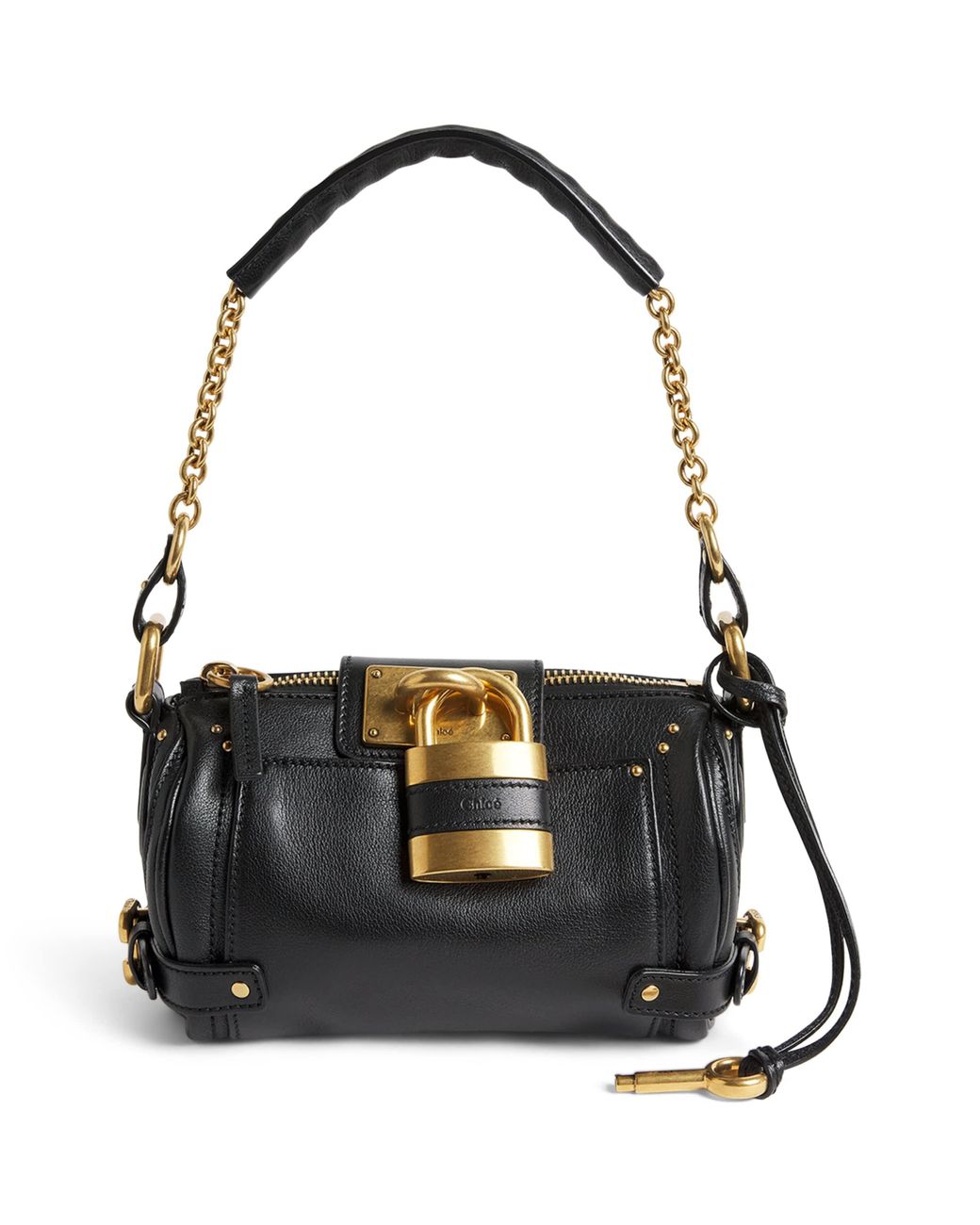 Chloé Black Small Leather Paddington Shoulder Bag