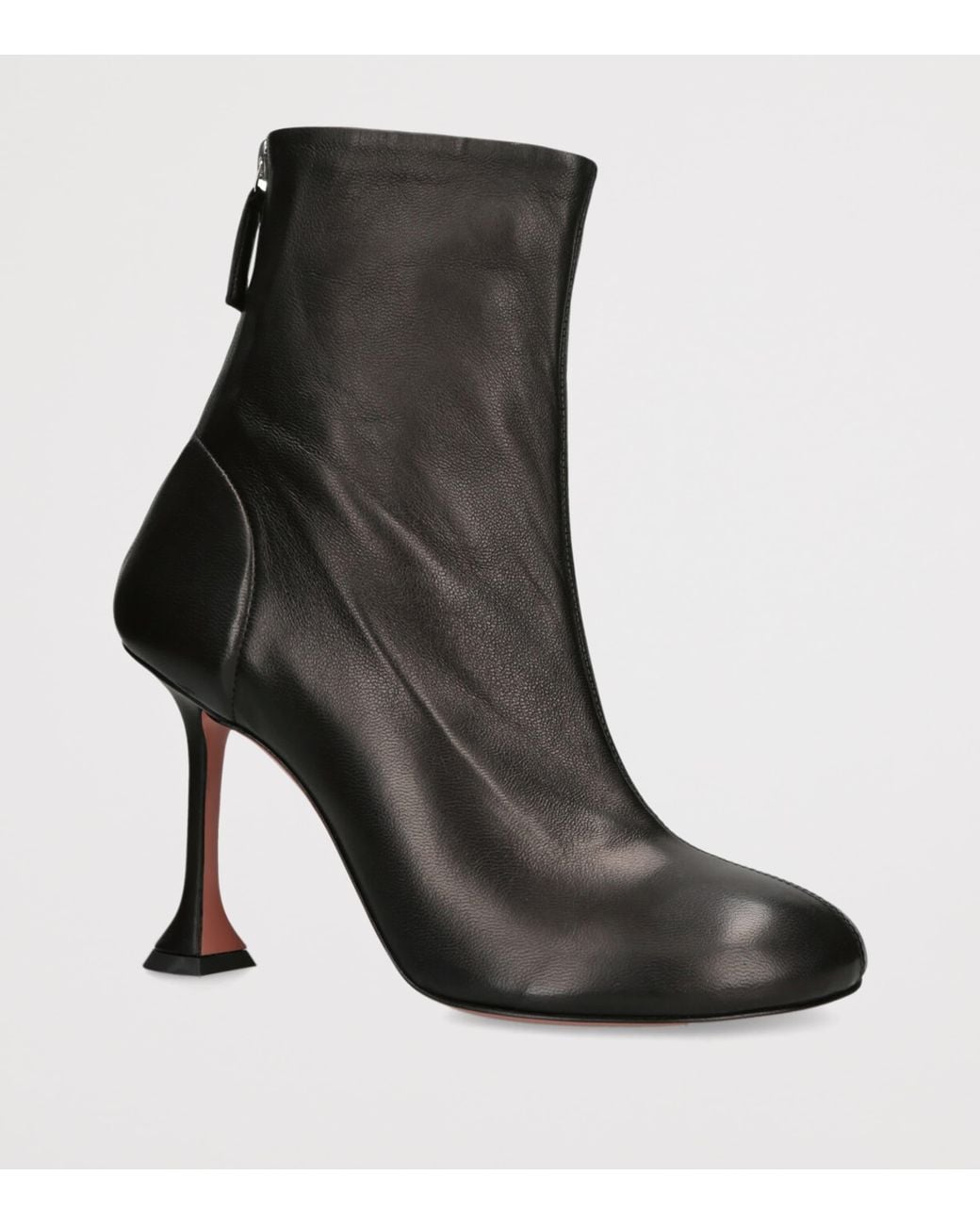 AMINA MUADDI Black Leather Iris Ankle Boots 95