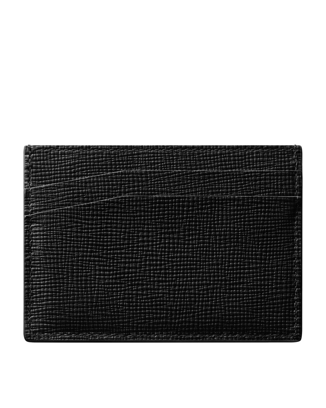 Cartier Black Grained Leather Losange Card Holder for men