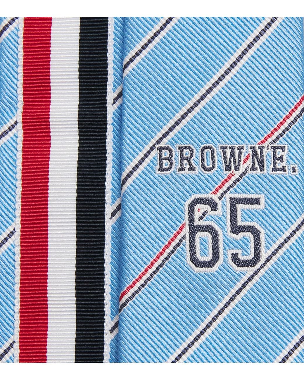 Thom Browne Blue Silk Browne 65 Tie for men
