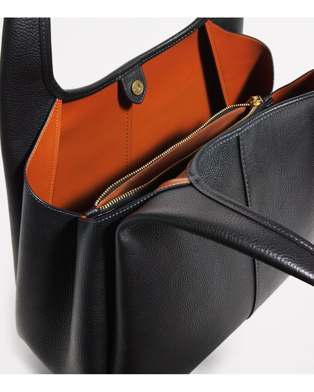 COACH Black Leather Lana Shoulder Bag