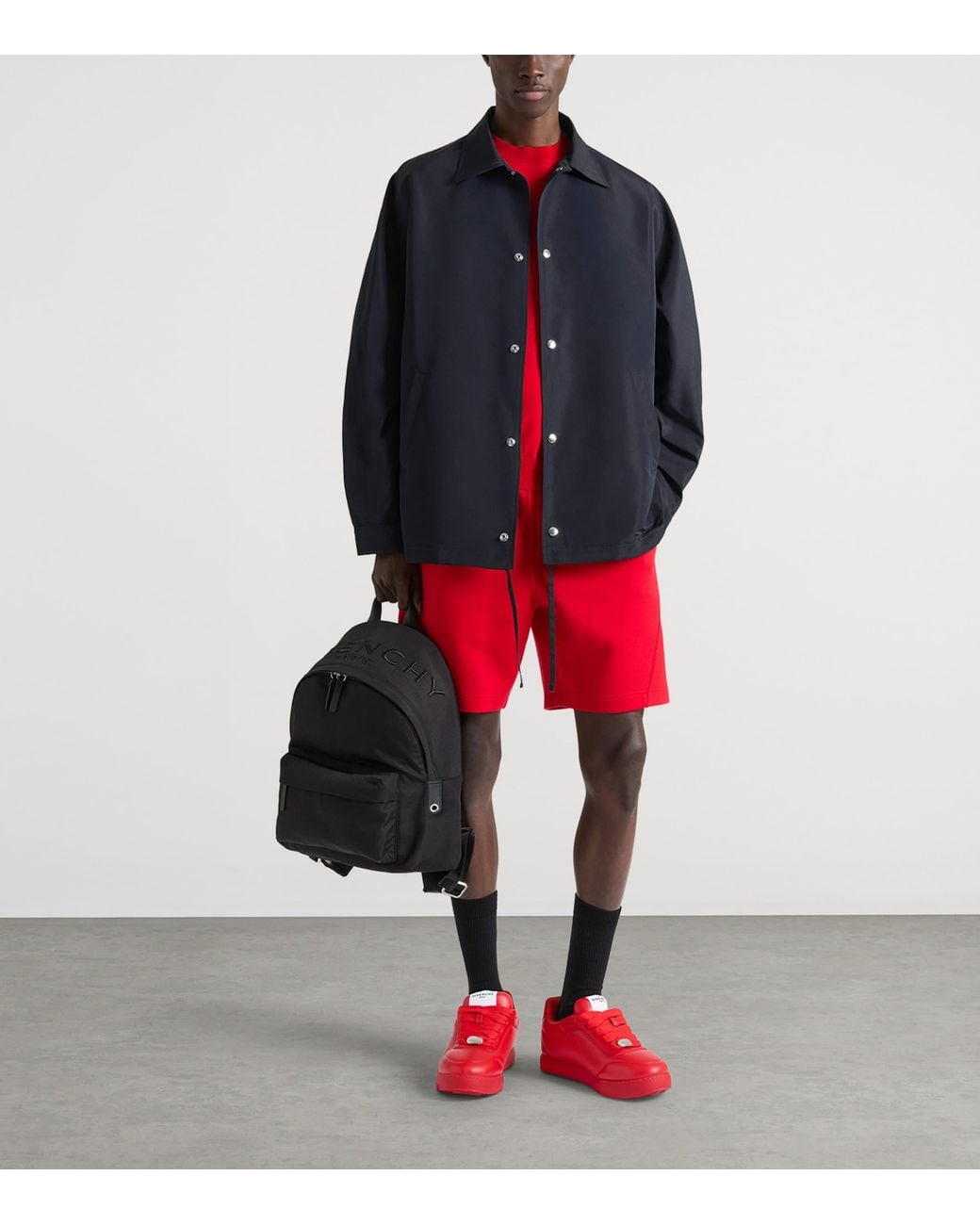 Givenchy Red Couture Seam Shorts for men
