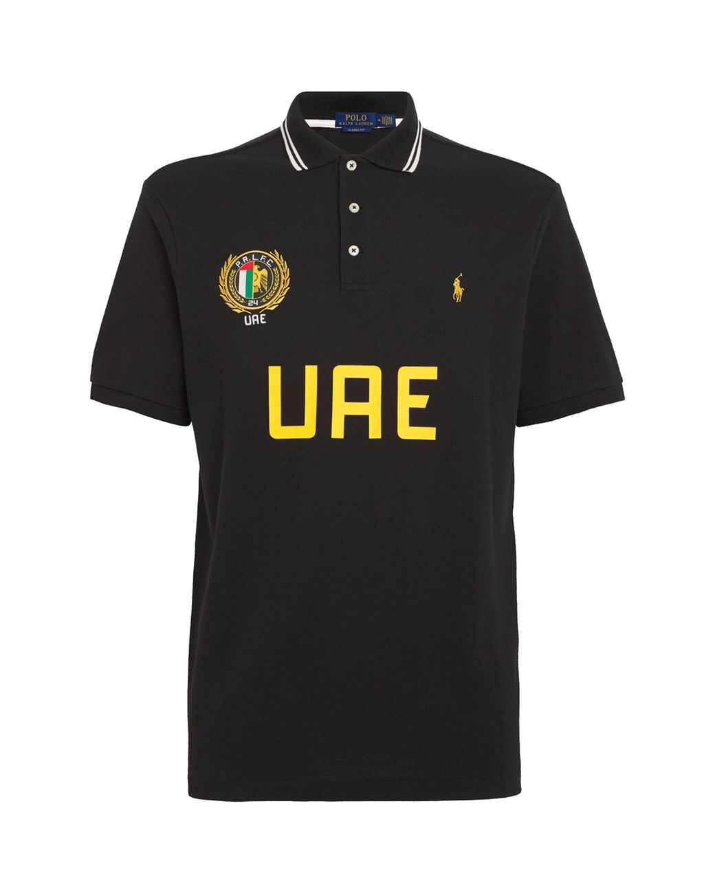 Polo Ralph Lauren Cotton Uae Polo Shirt in Black for Men | Lyst