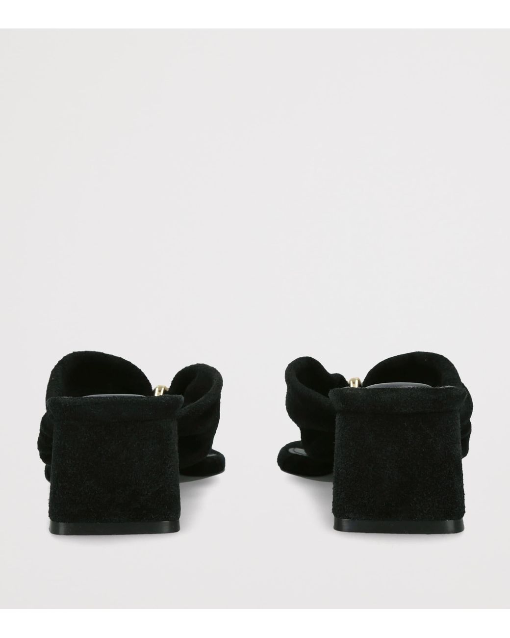 Jonathan Simkhai Black Suede Stella Heeled Mules 50