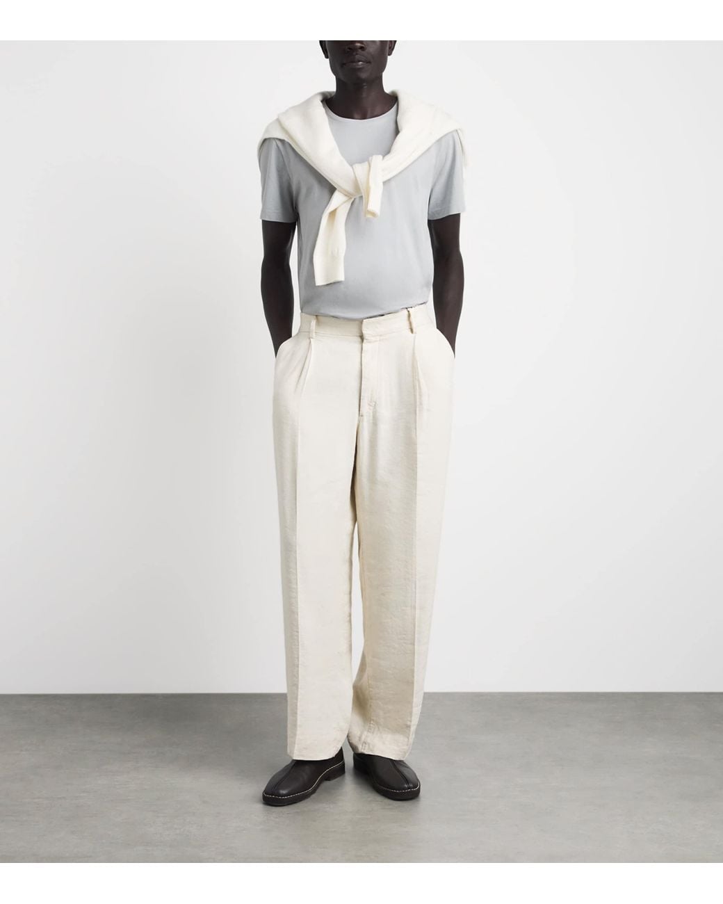 PAIGE White Pima Cotton Sorden T-Shirt for men