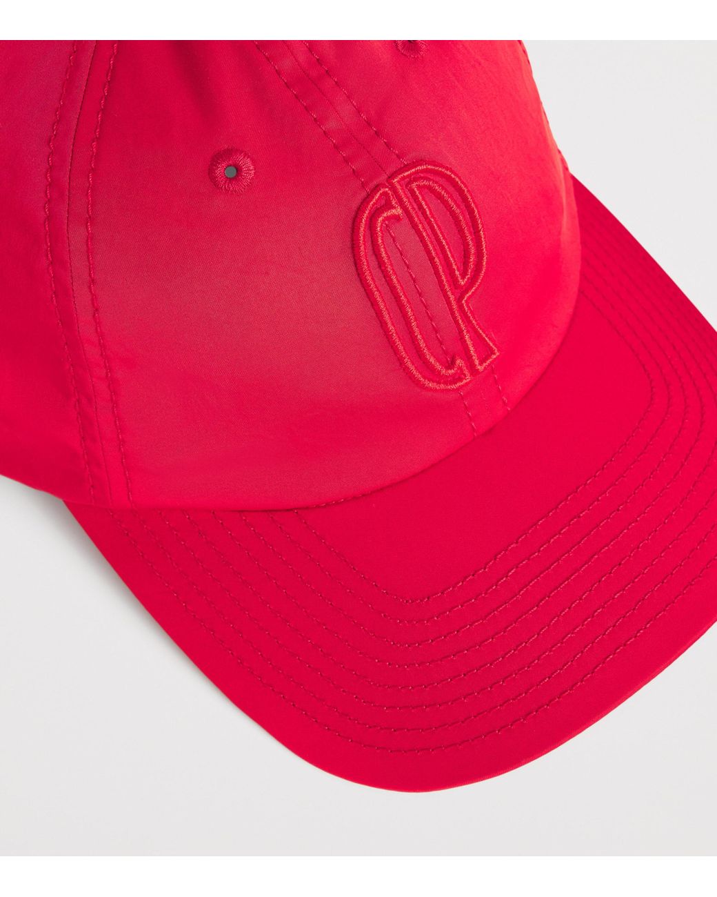 Claudie Pierlot Red Cotton Logo Baseball Cap