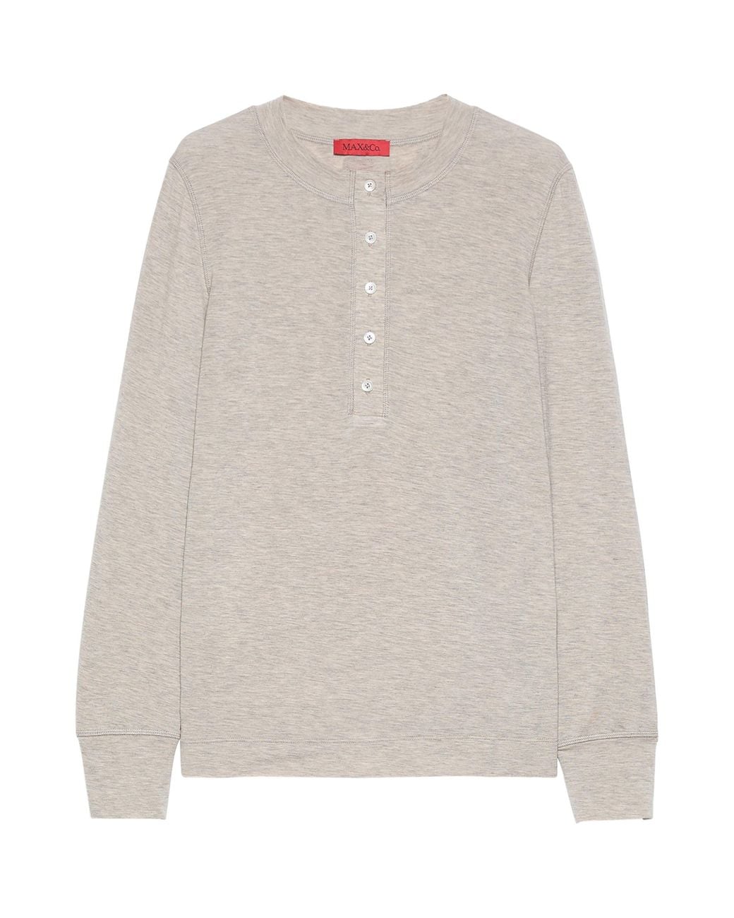 MAX&Co. White Cotton Button-Up Top