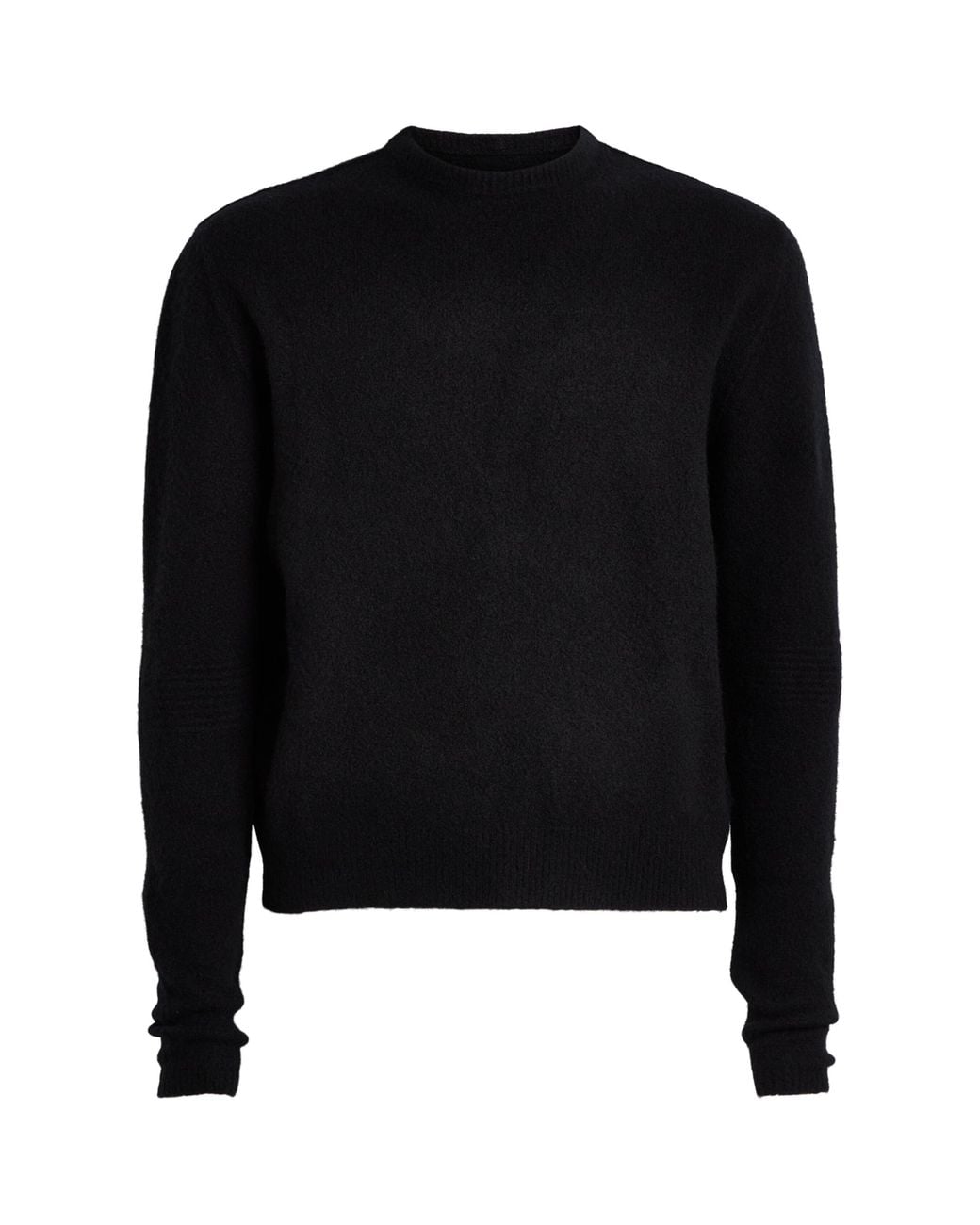 Rick Owens Black Cashmere-Blend Crew-Neck Sweater for men