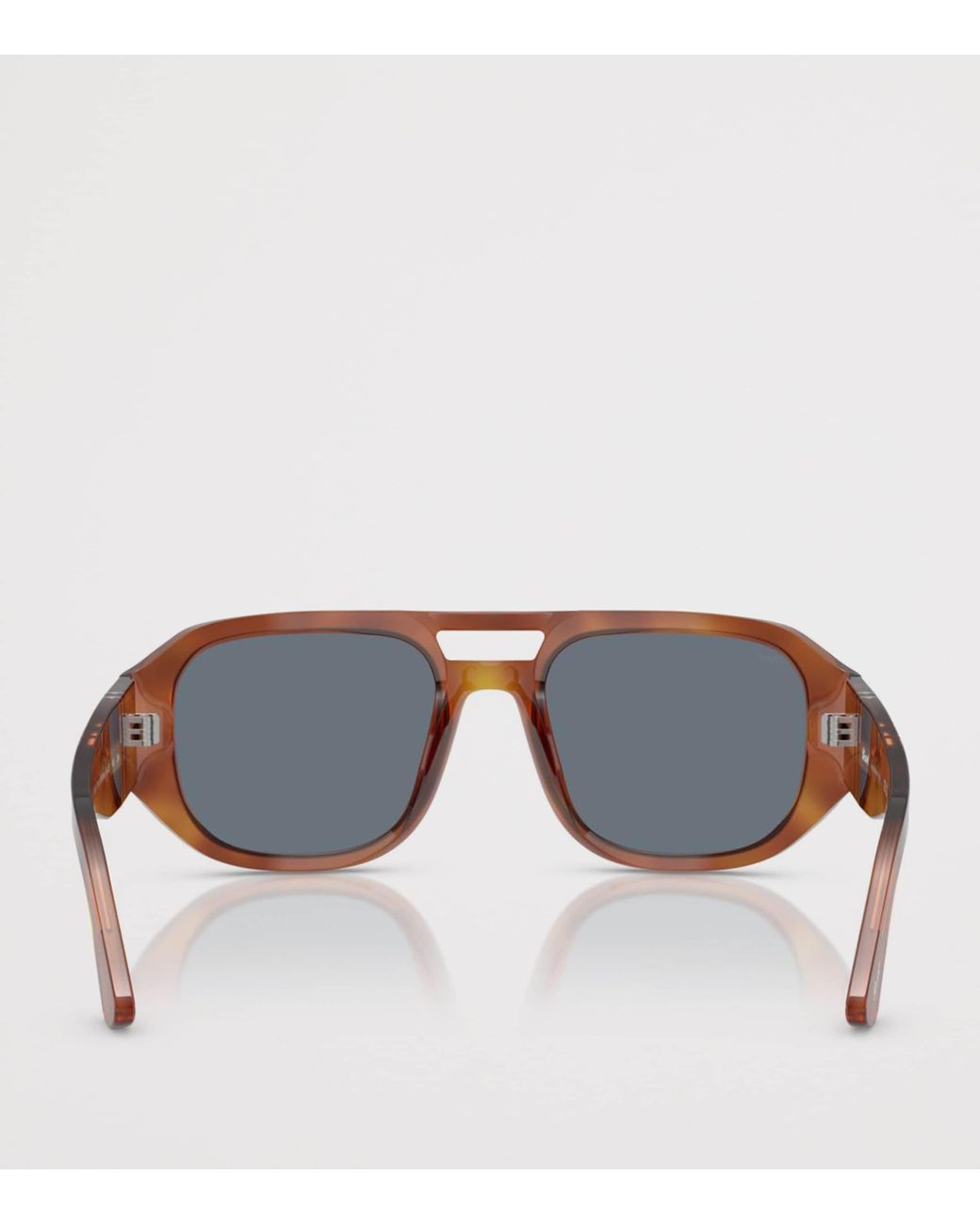 Persol Gray Acetate Vincent Pilot Sunglasses