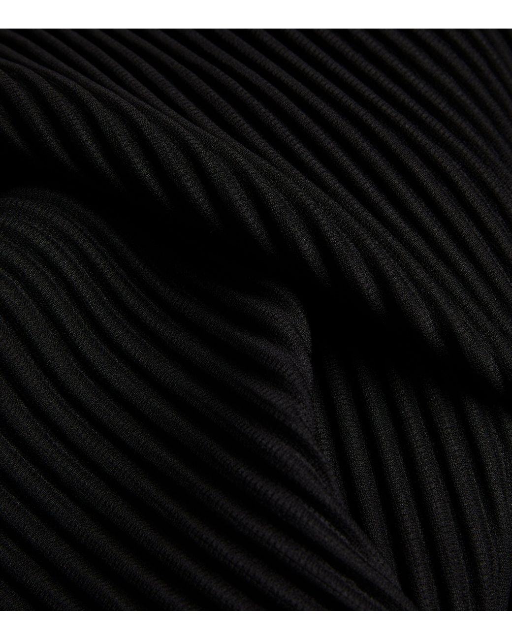 Homme Plissé Issey Miyake Black Pleated Polo Shirt for men