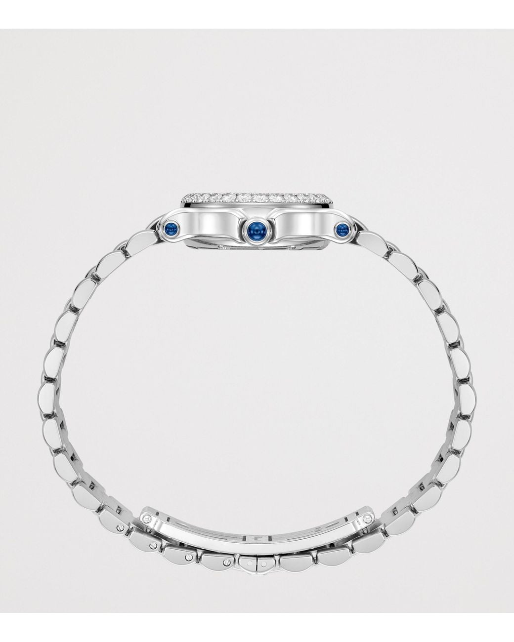 Chopard White Stainless Steel And Diamond Happy Sport Watch