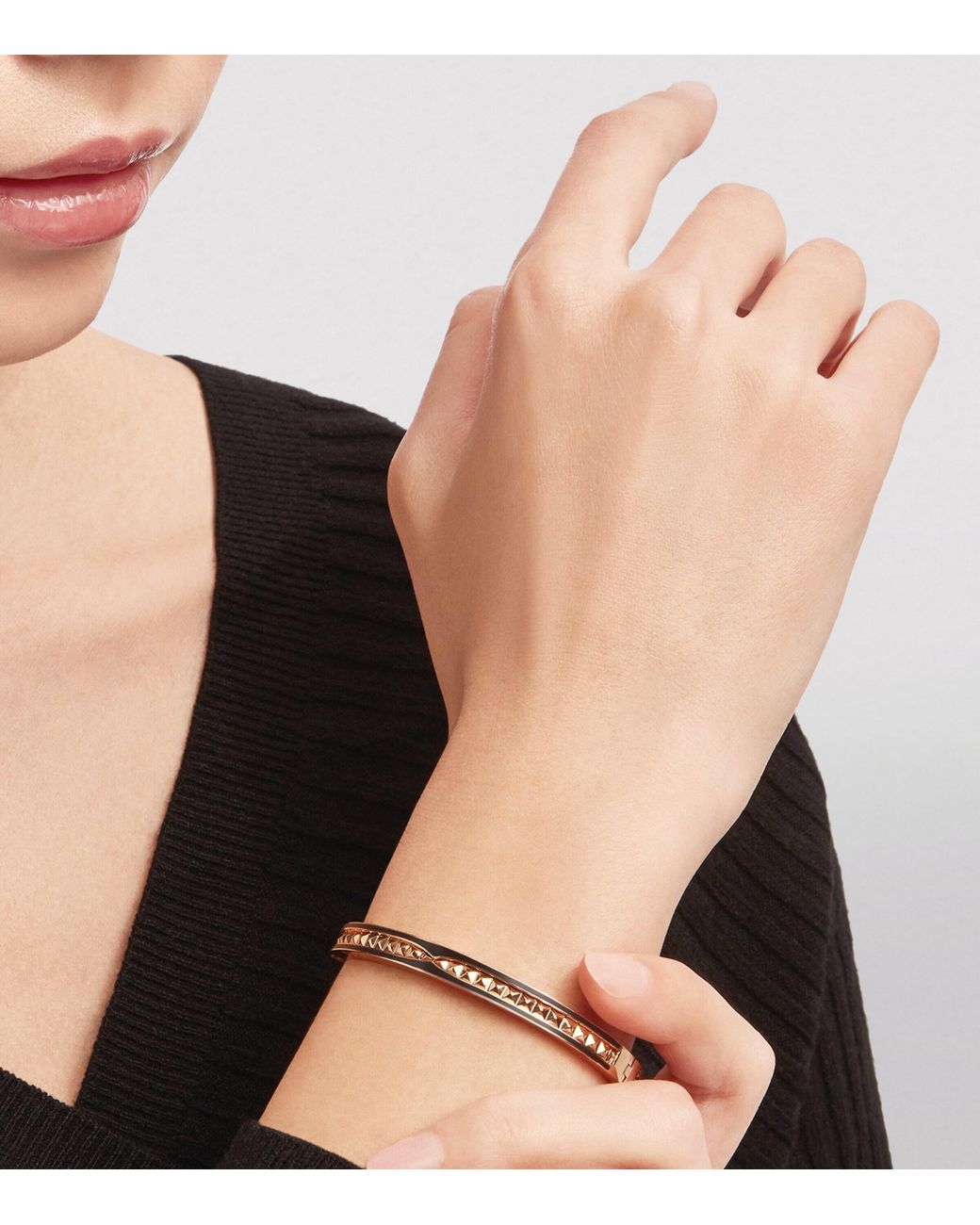 BVLGARI Metallic And Ceramic B.Zero1 Bangle