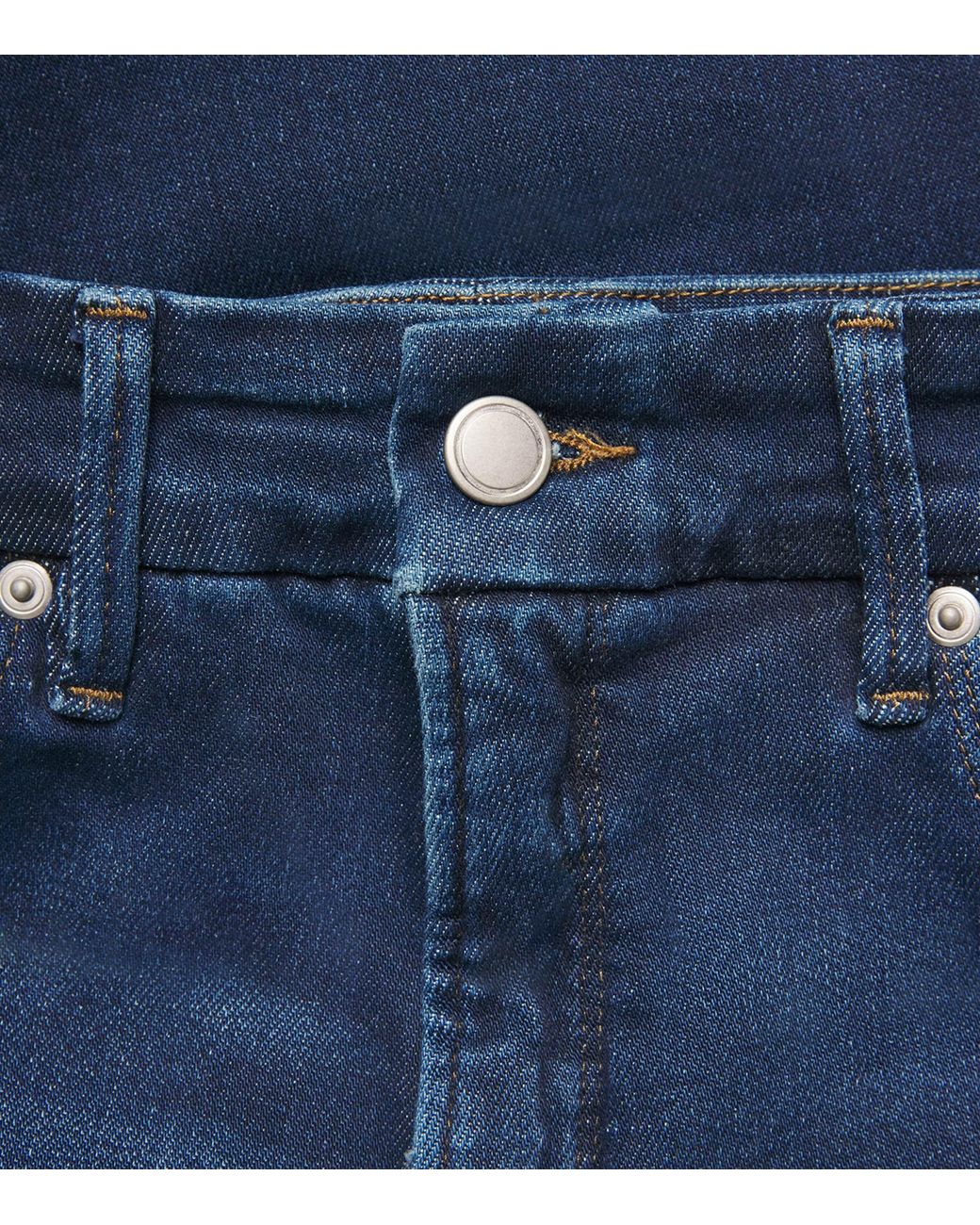 GOOD AMERICAN Blue Soft Tech Good True Straight Jeans