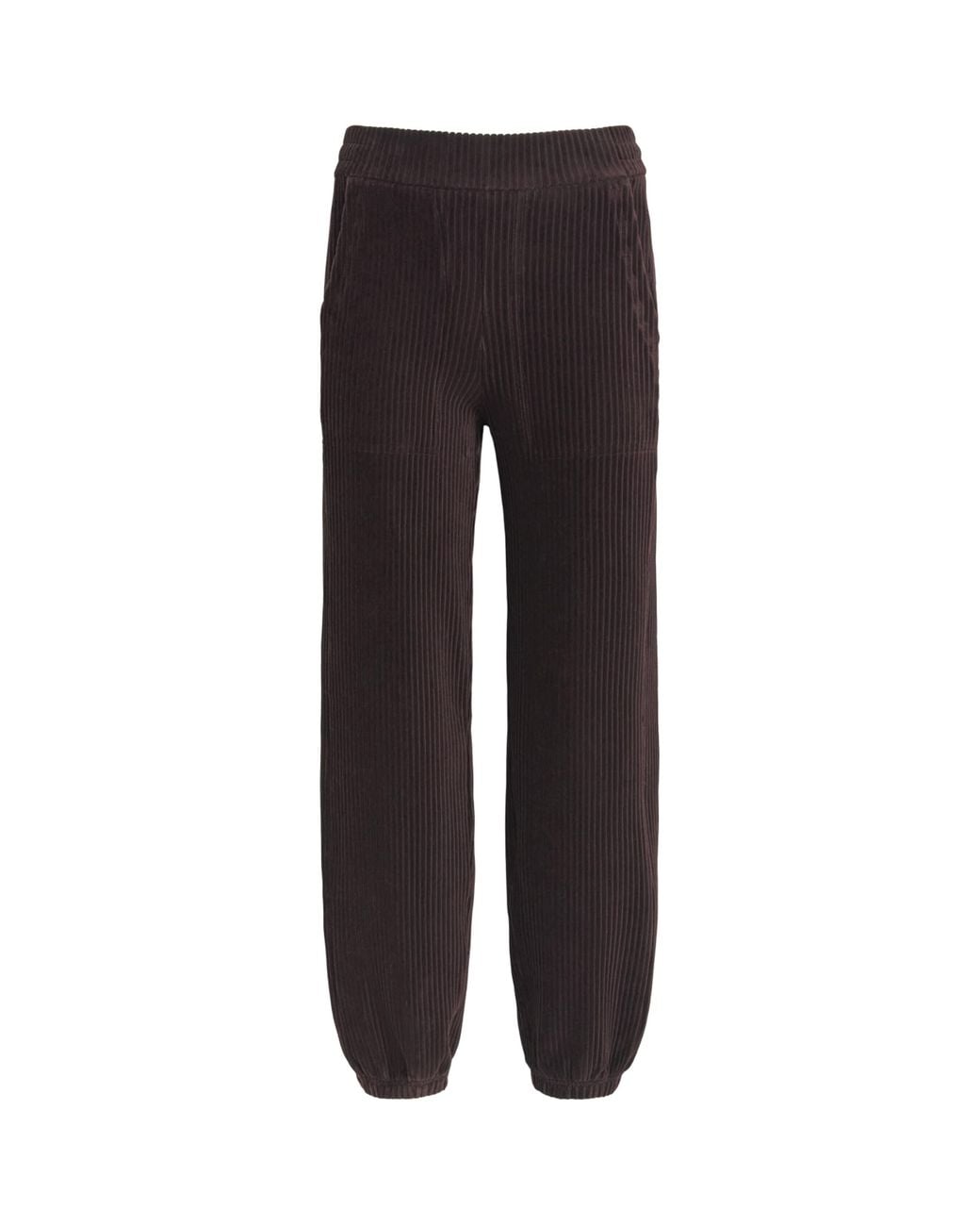 ME+EM Black Corduroy Cuffed Trousers