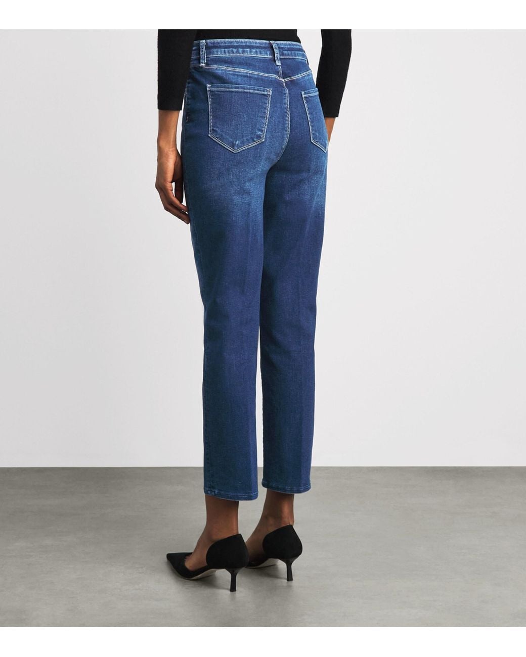 L'Agence Blue Celestia Ultra-High-Rise Slim Jeans