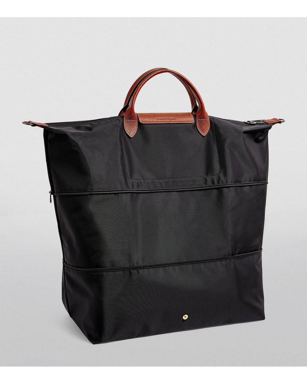 Longchamp Black Expandable Le Pliage Original Travel Bag for men